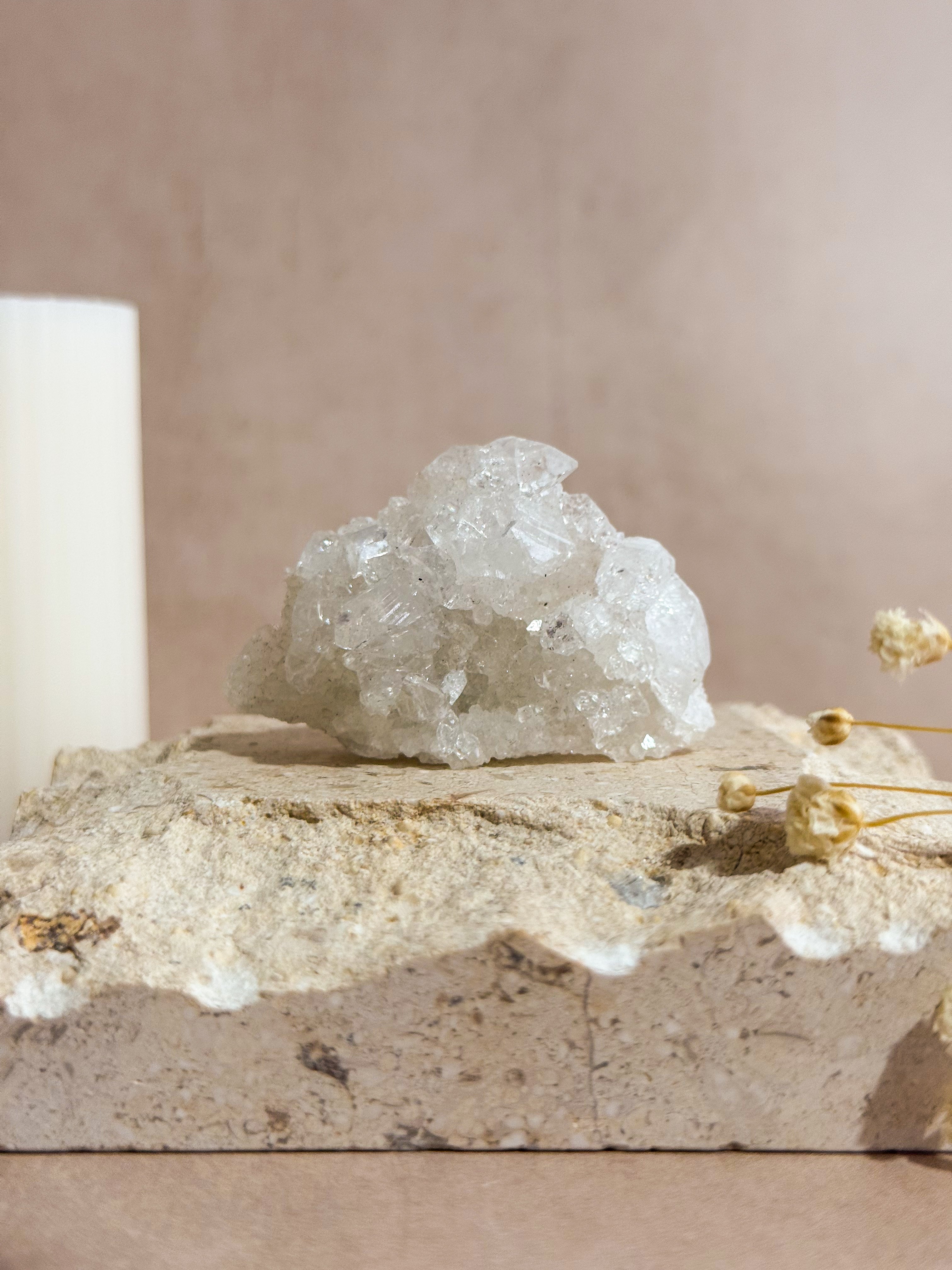 Diamond Apophyllite Cluster A | India