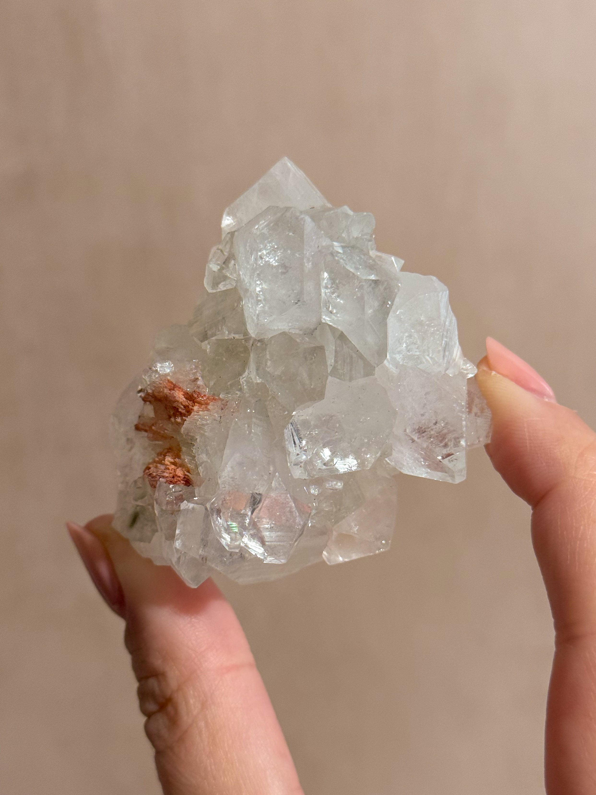 Diamond Apophyllite Cluster | India
