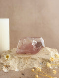 Pink Lithium Faceted Freeform With Rainbows | Brazil