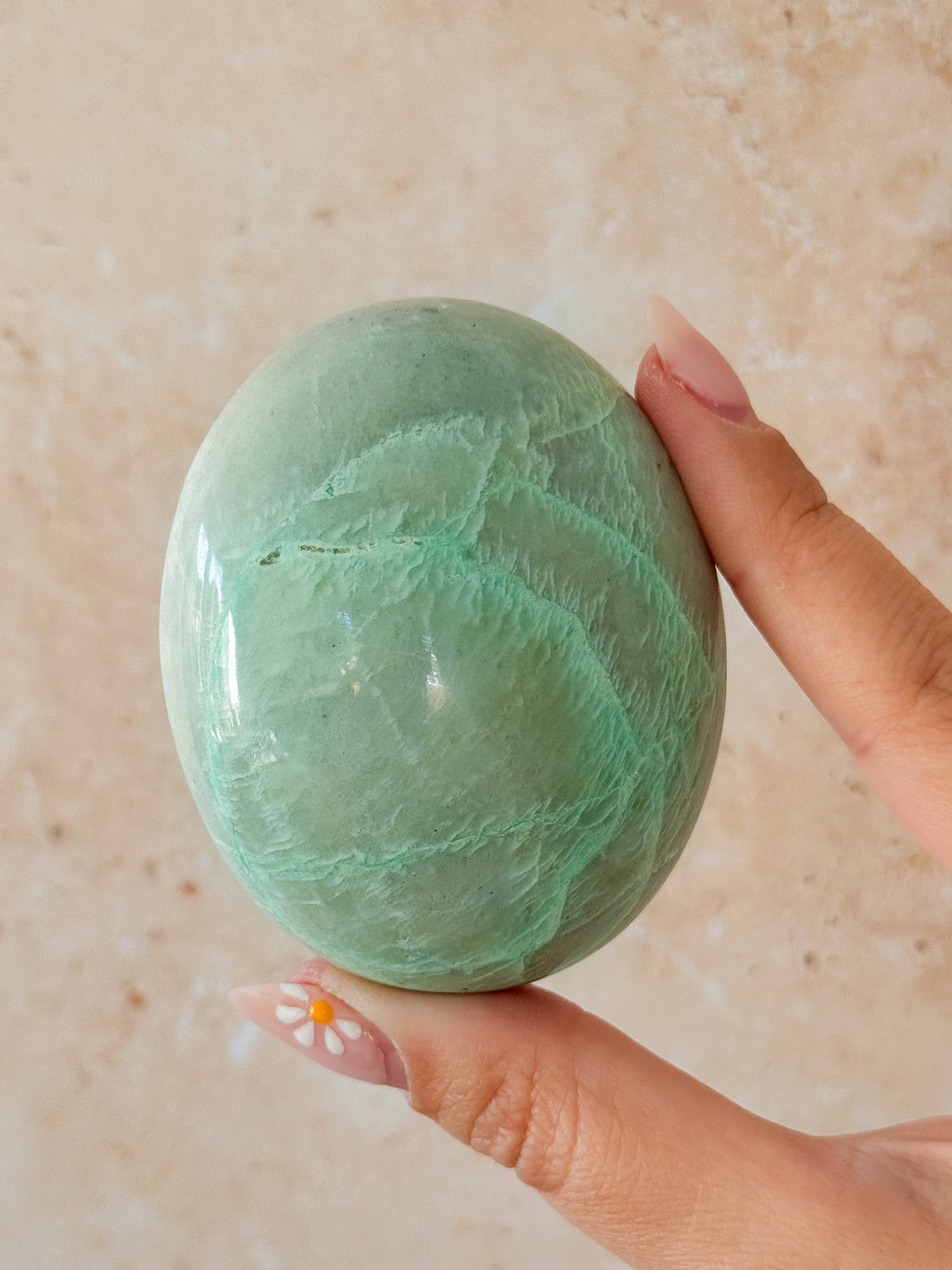 Green Moonstone Galet | Madagascar