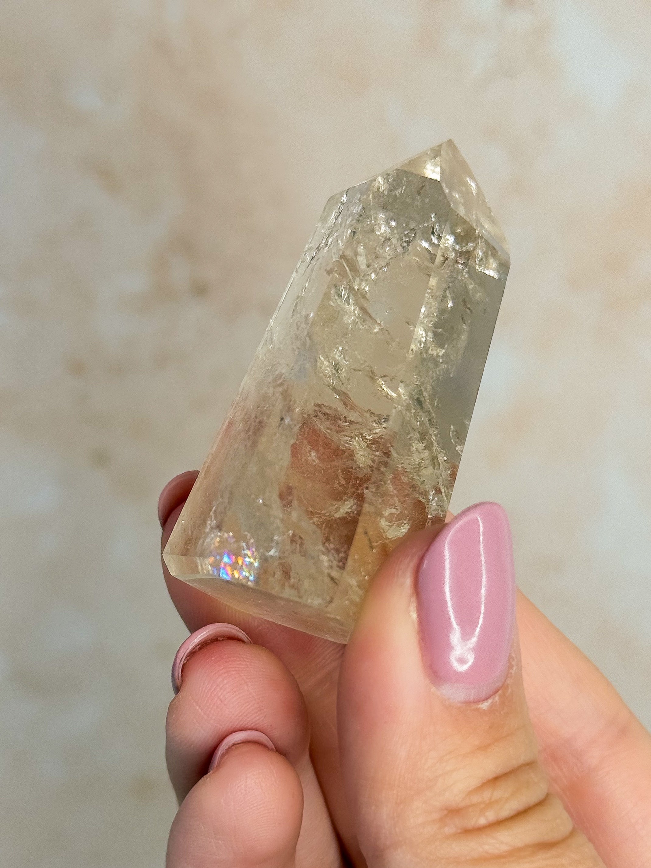 Citrine Point With Rainbows | Madagascar