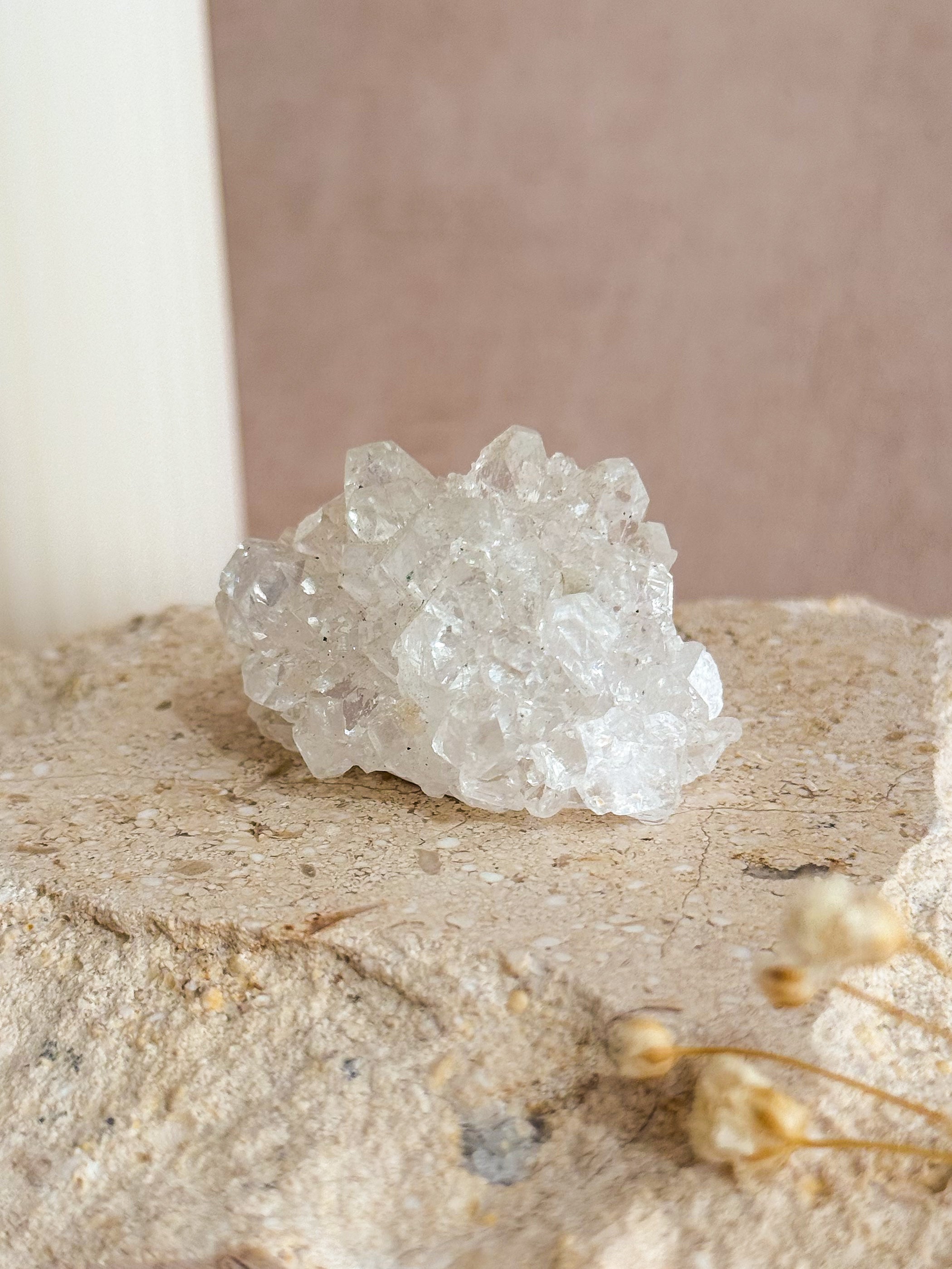 Diamond Apophyllite Cluster A | India