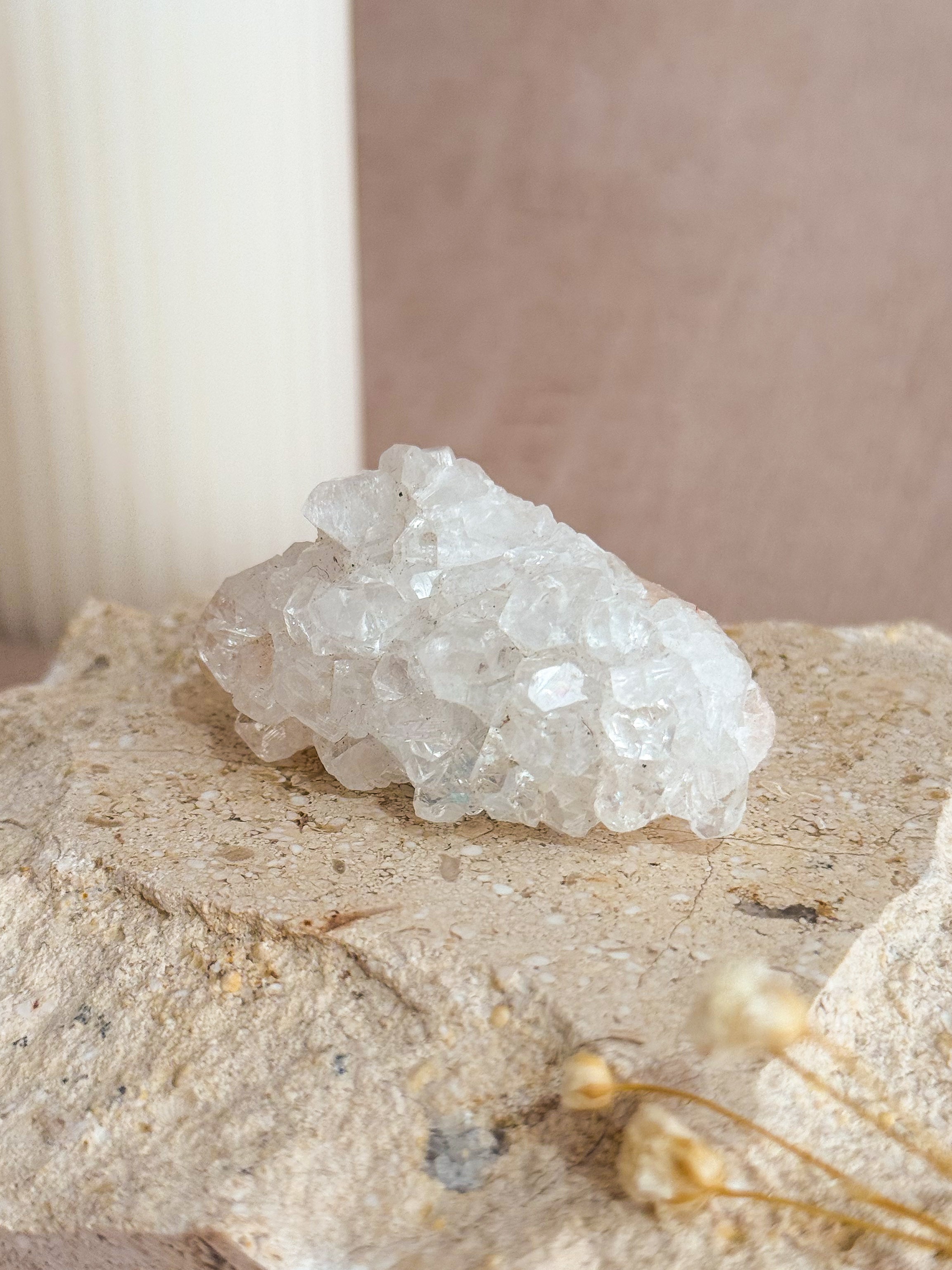 Diamond Apophyllite Cluster B | India