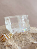 Polished Optical Calcite with Rainbows | India