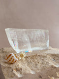 Polished Optical Calcite with Rainbows | India