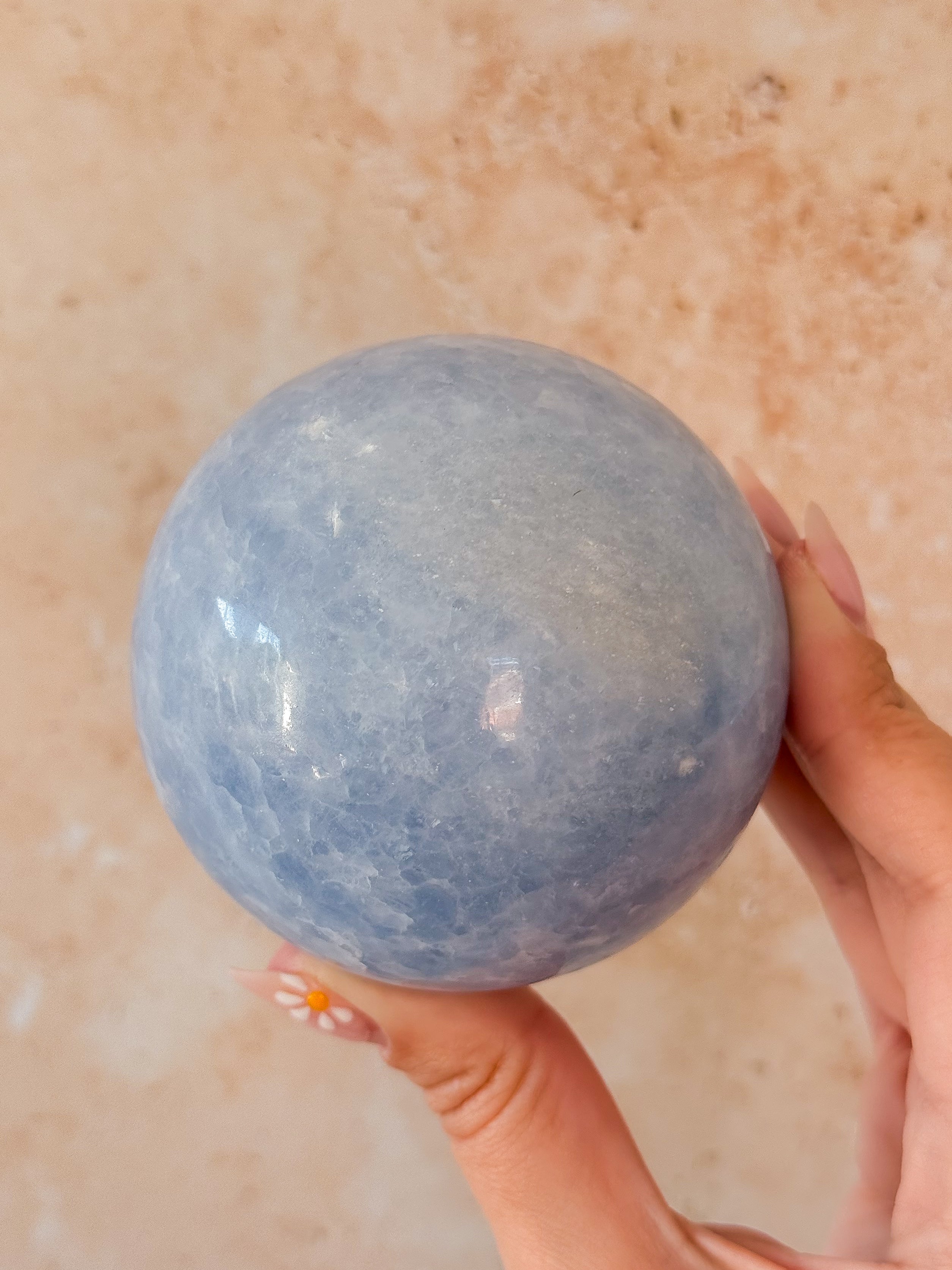 Blue Calcite Sphere | Madagascar