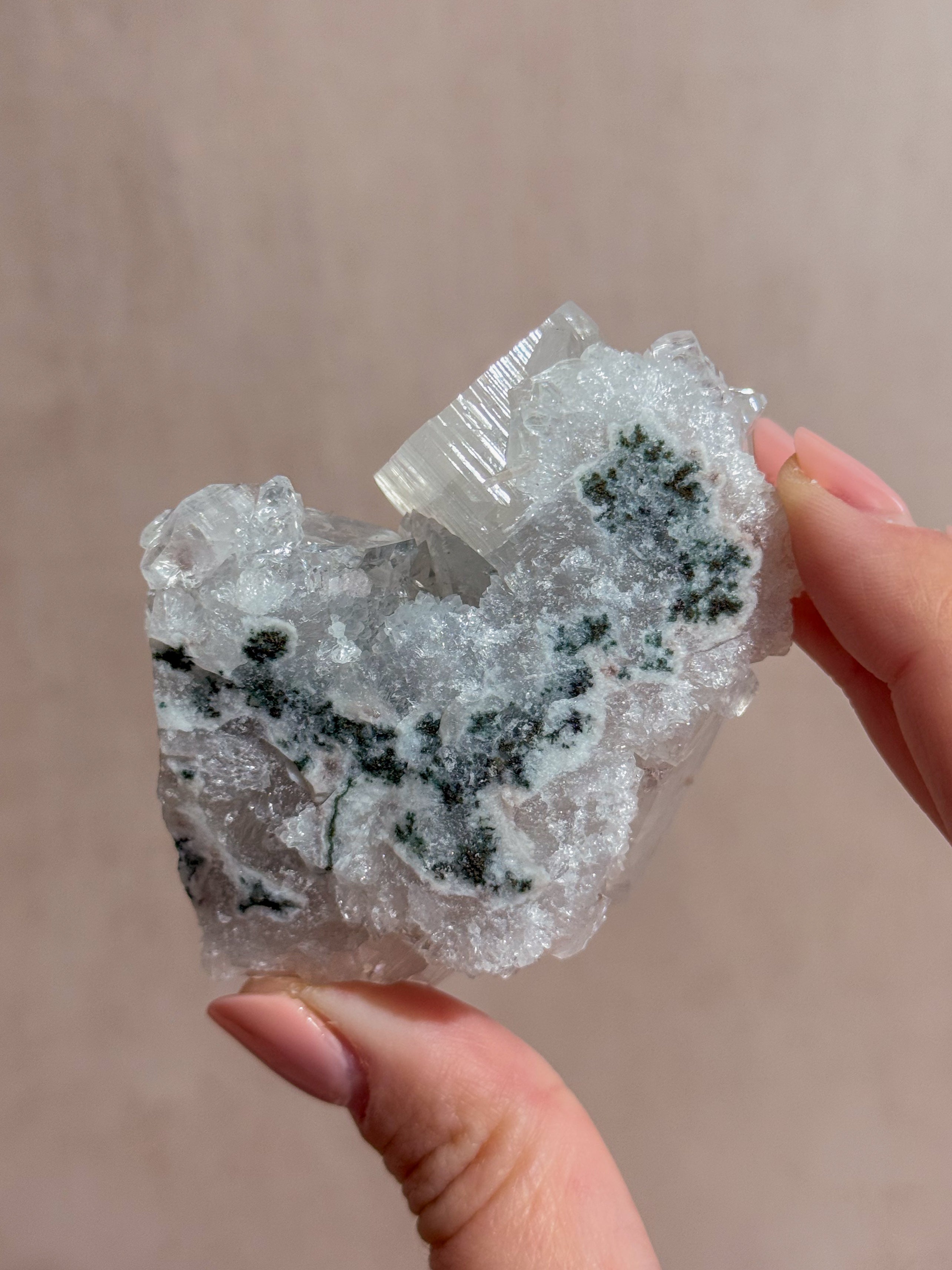 Diamond Apophyllite Cluster | India