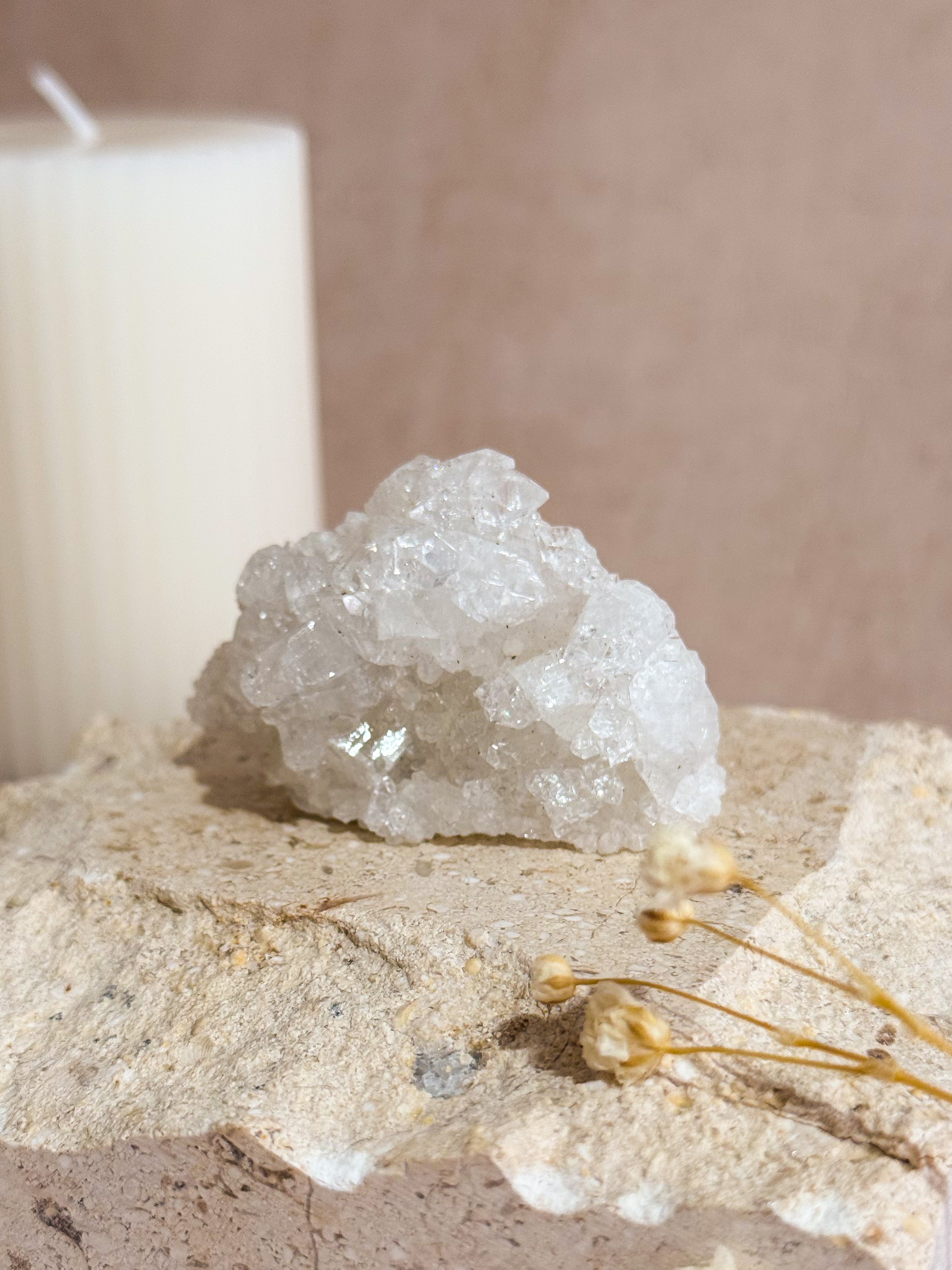 Diamond Apophyllite Cluster A | India