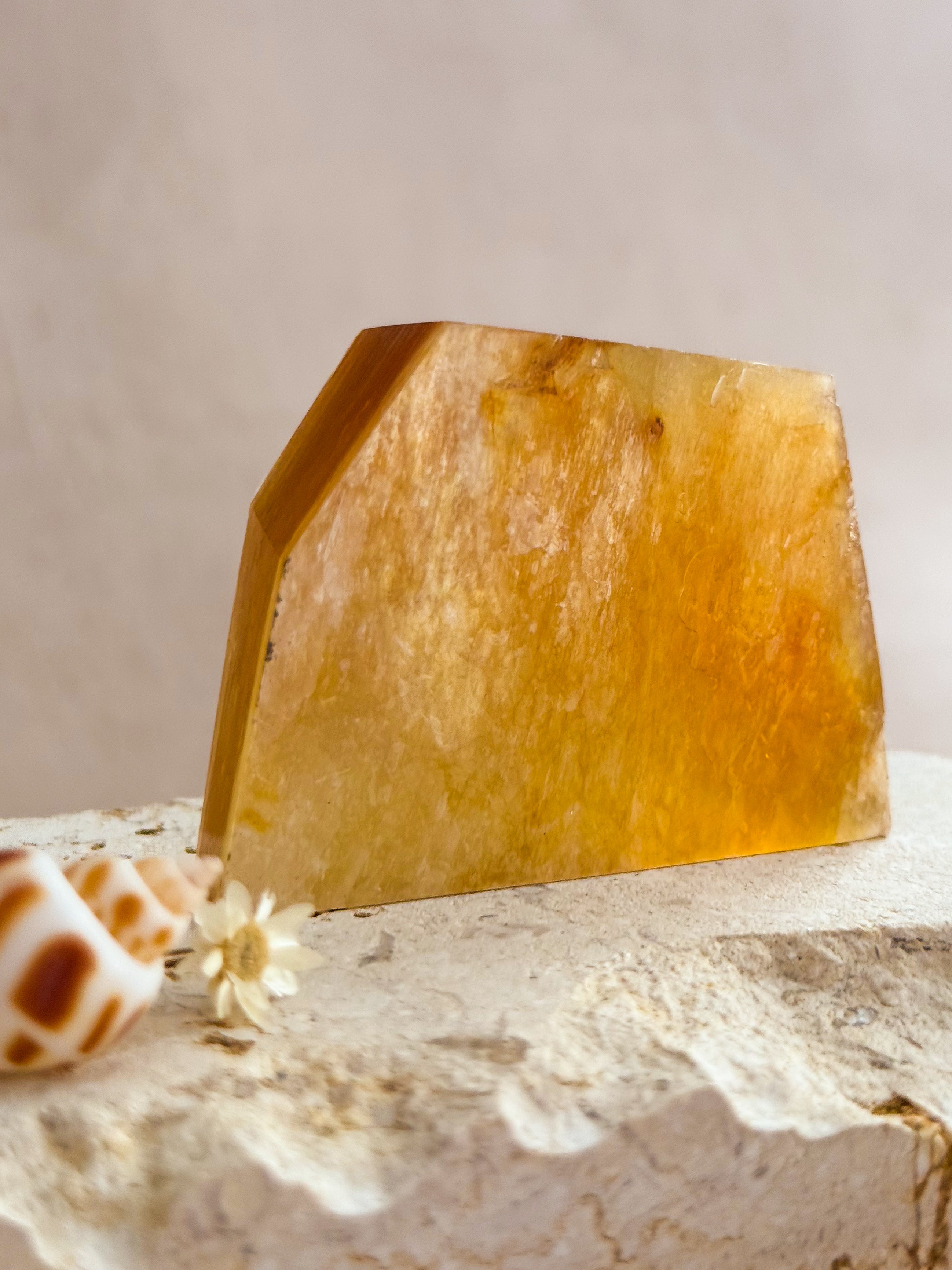Golden Mica Faceted Freeform A | Brazil