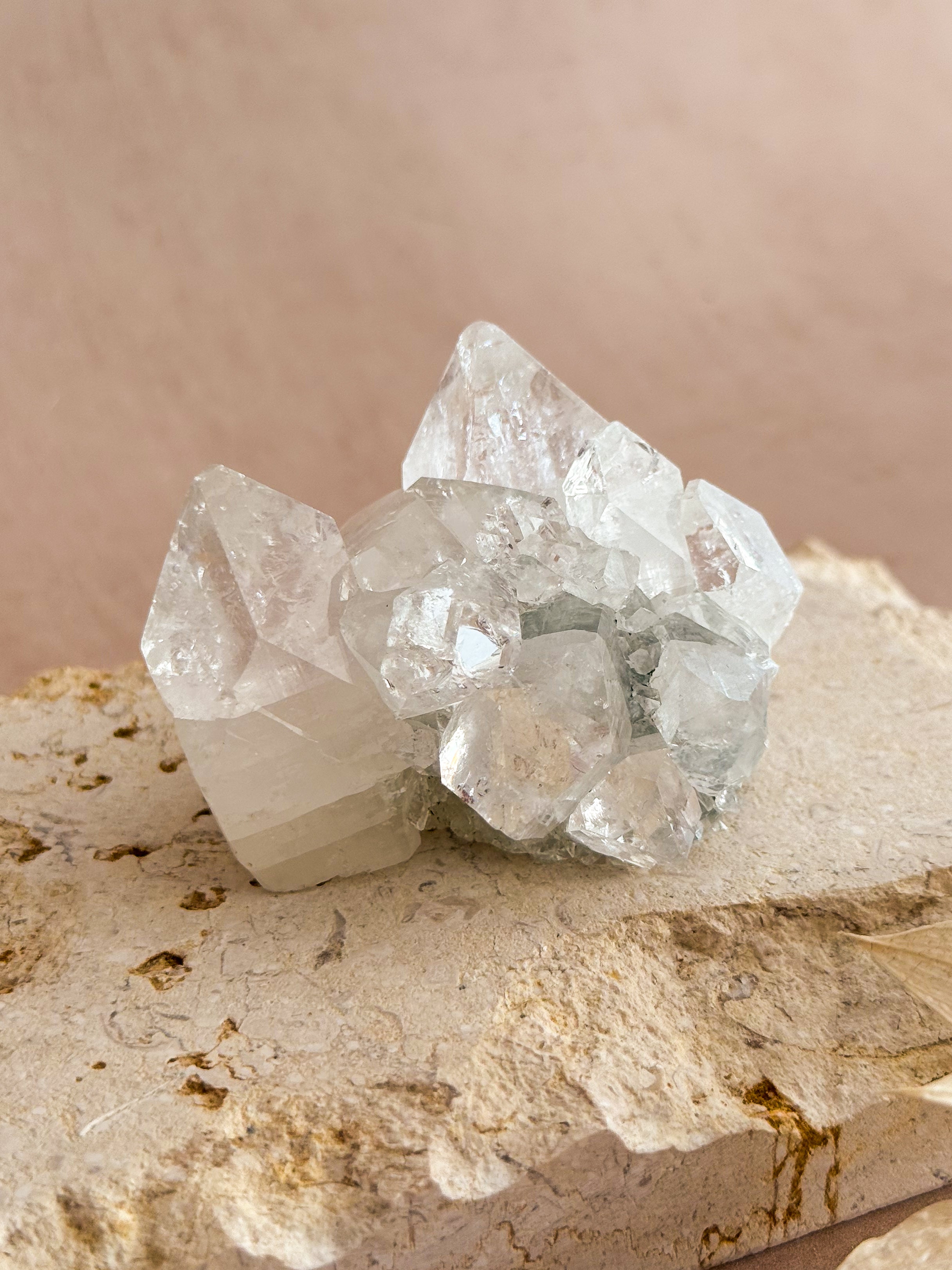 Diamond Apophyllite Cluster | India