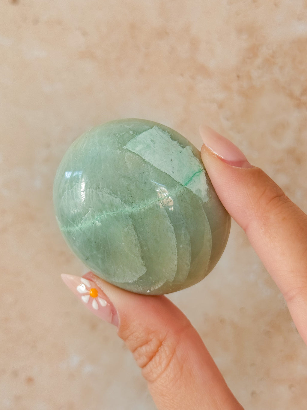 Green Moonstone Galet | Madagascar