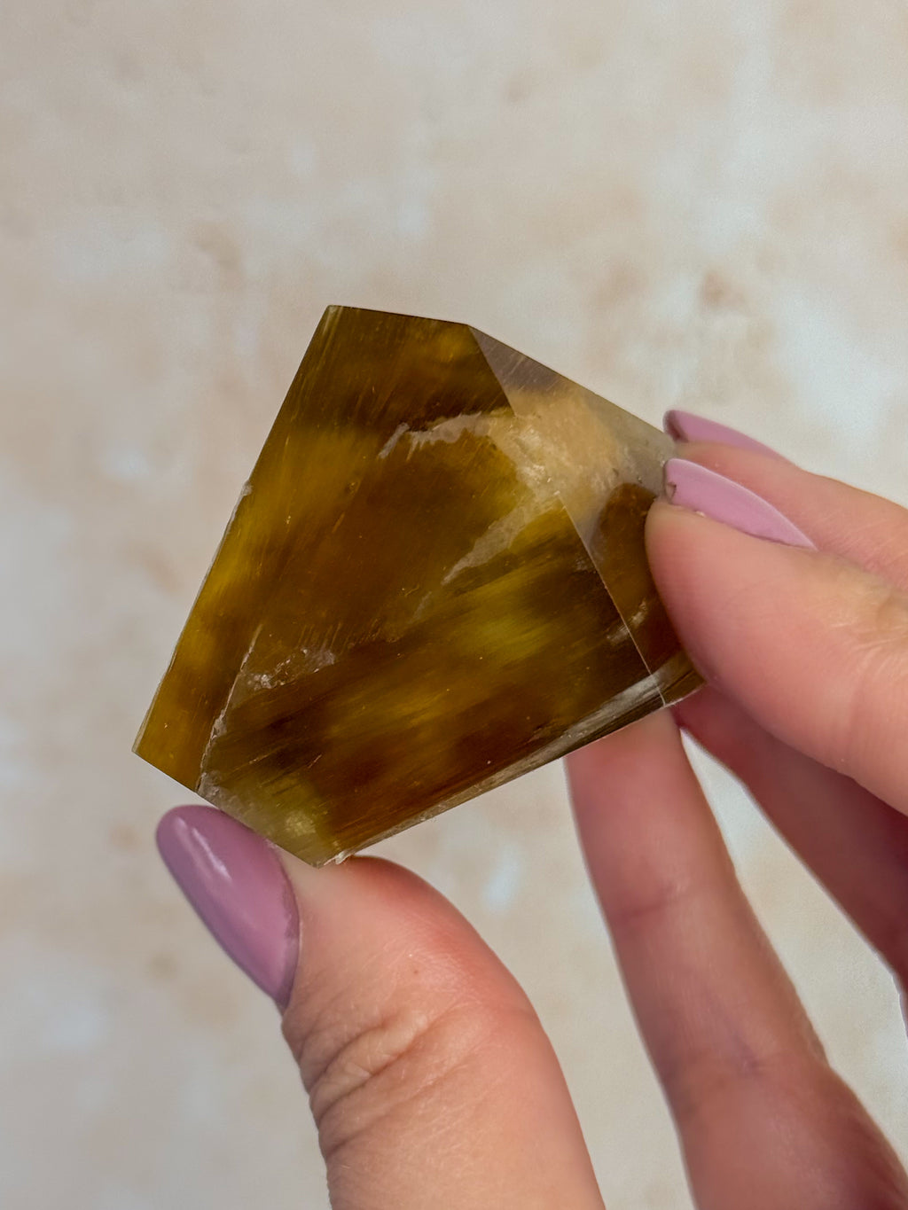 Golden Mica Faceted Freeform | Brazil