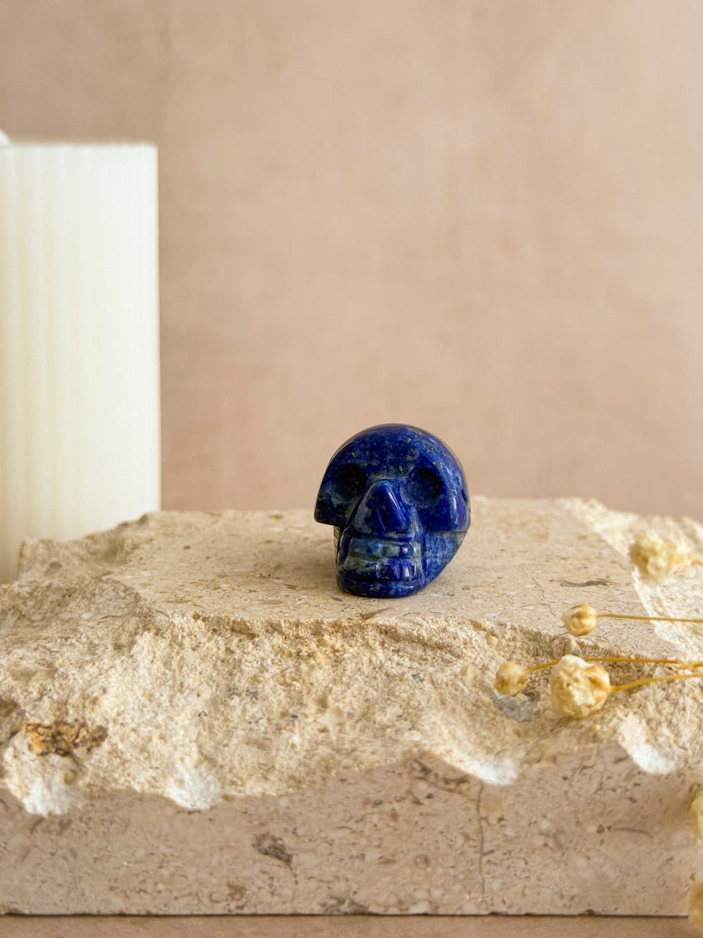 Lapis Lazuli Mini Skull Carving | Pakistan