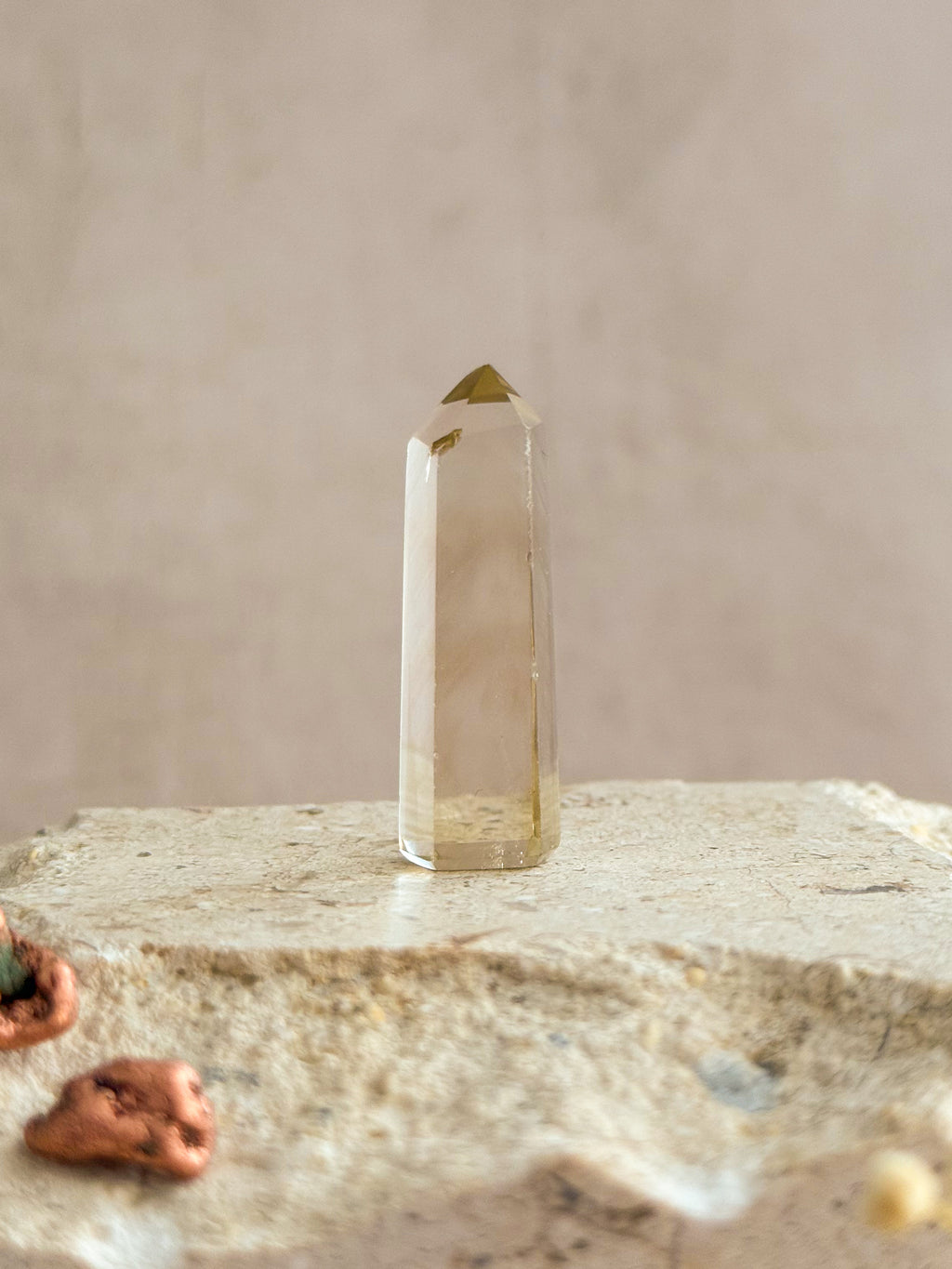 Natural Citrine Mini Point E | Madagascar