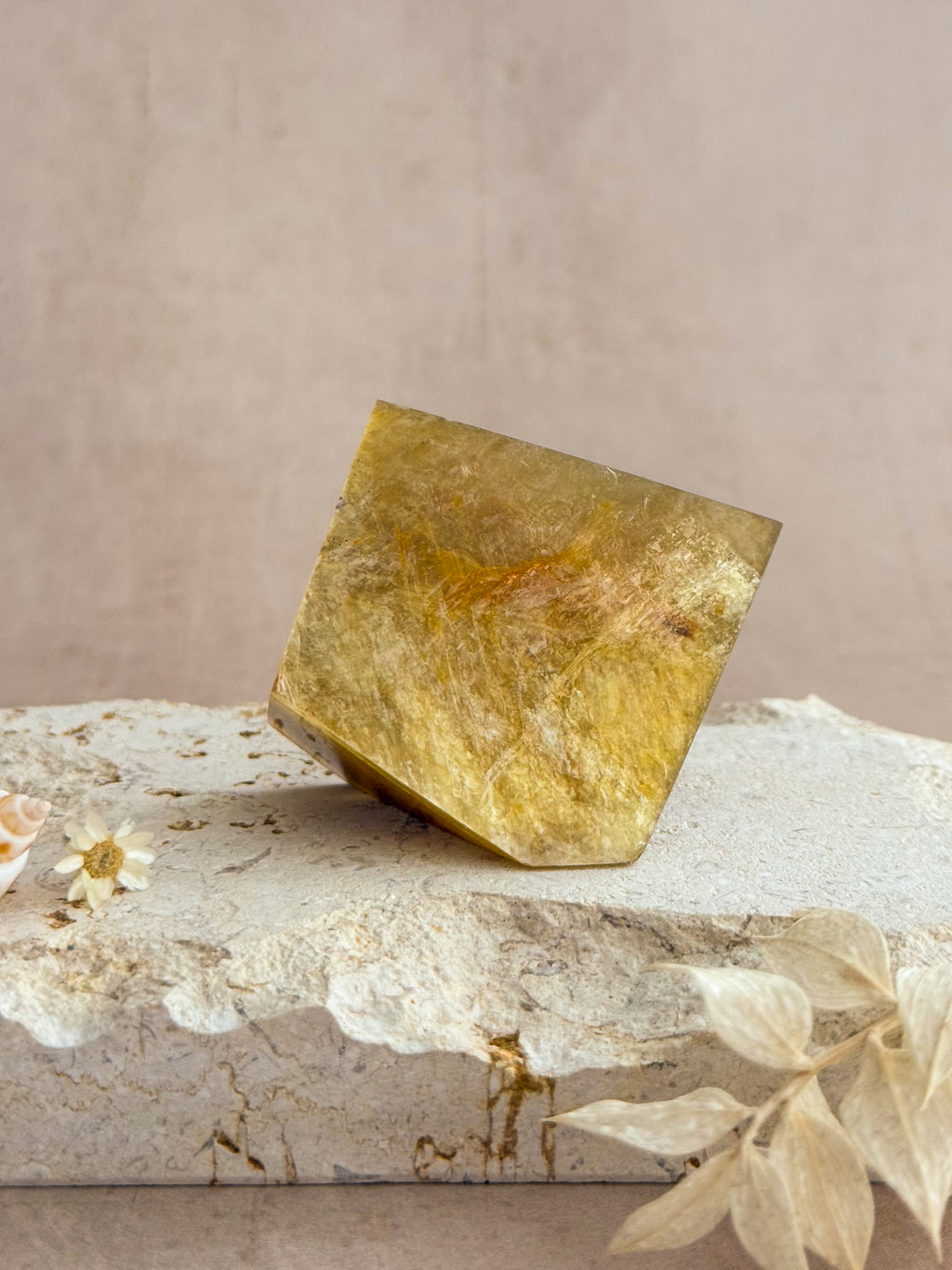 Golden Mica Faceted Freeform A | Brazil