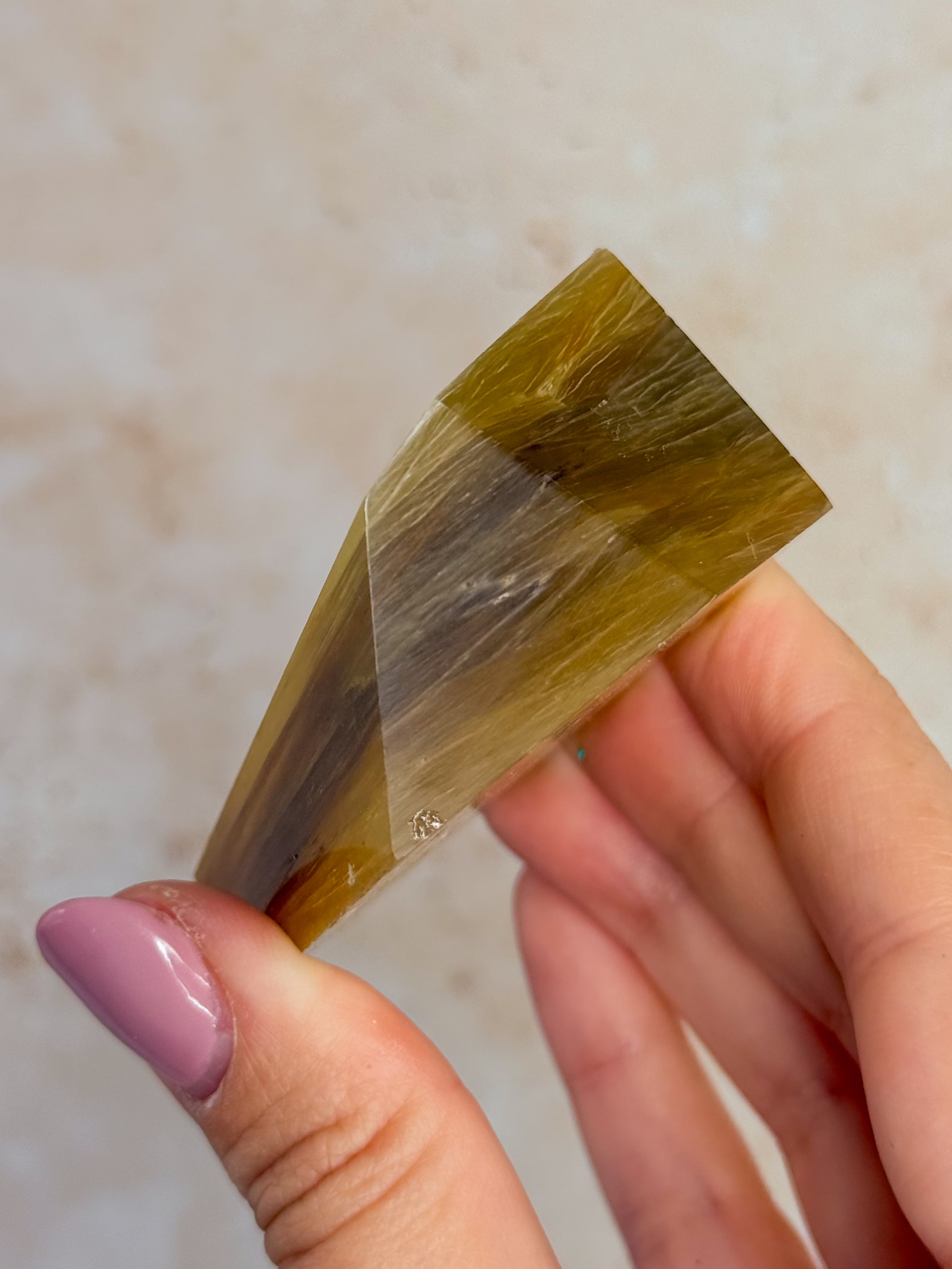 Golden Mica Faceted Freeform B | Brazil