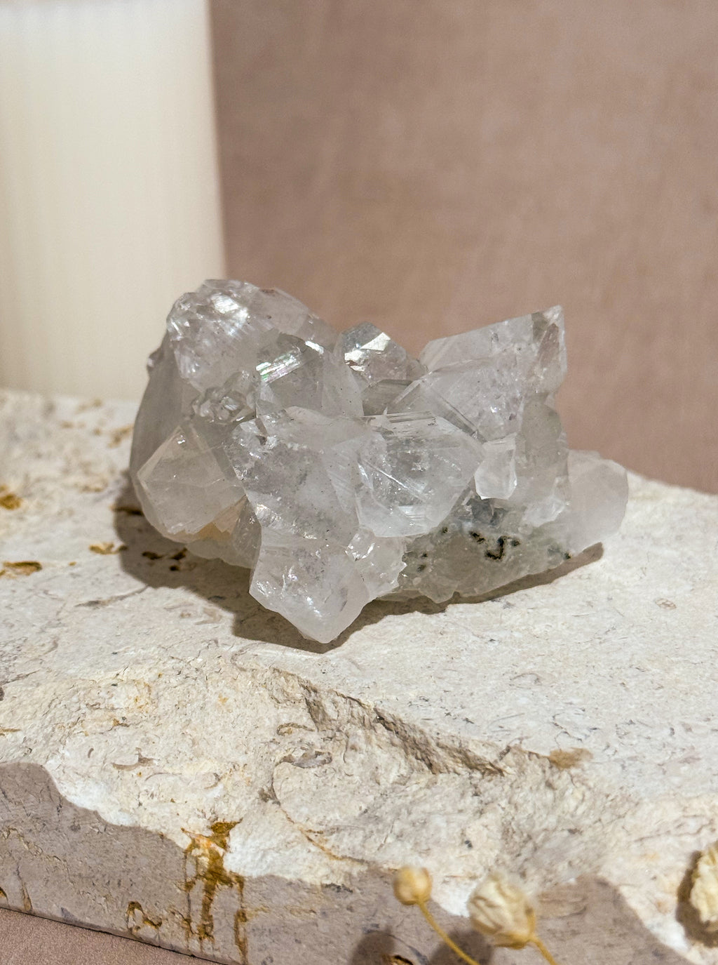 Diamond Apophyllite Cluster | India