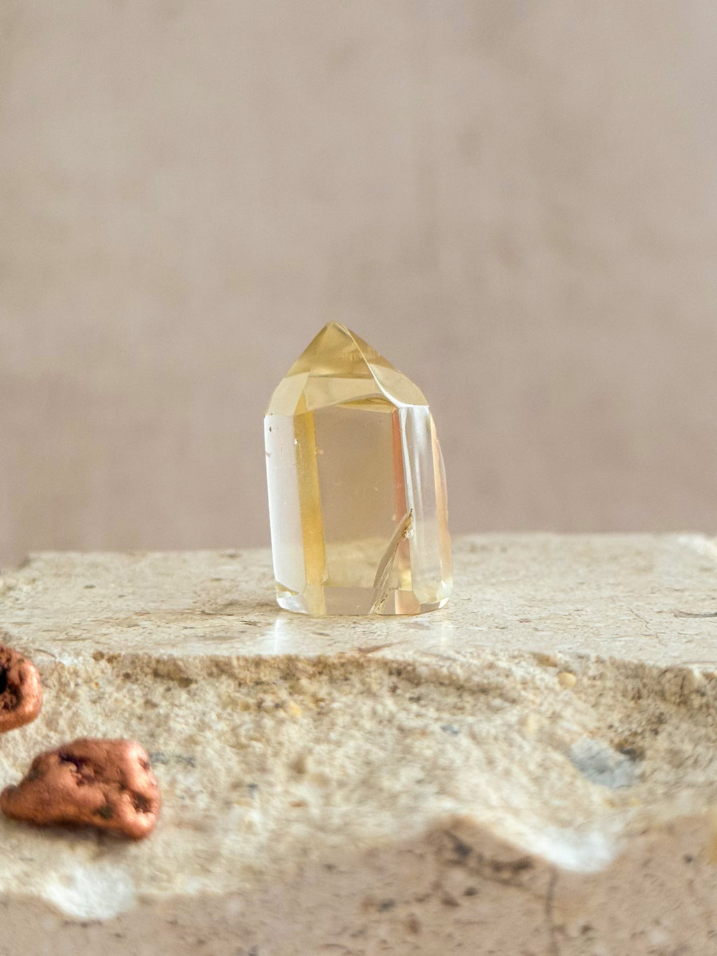 Natural Citrine Mini Point B | Madagascar