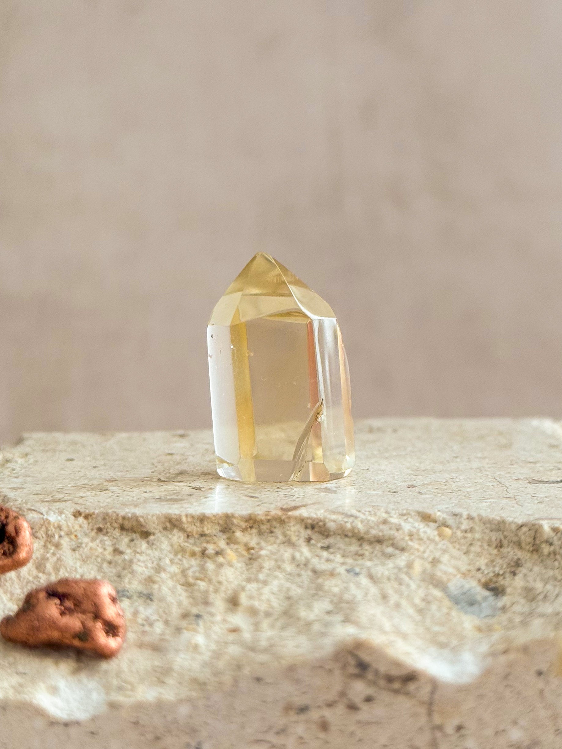 Natural Citrine Mini Point B | Madagascar