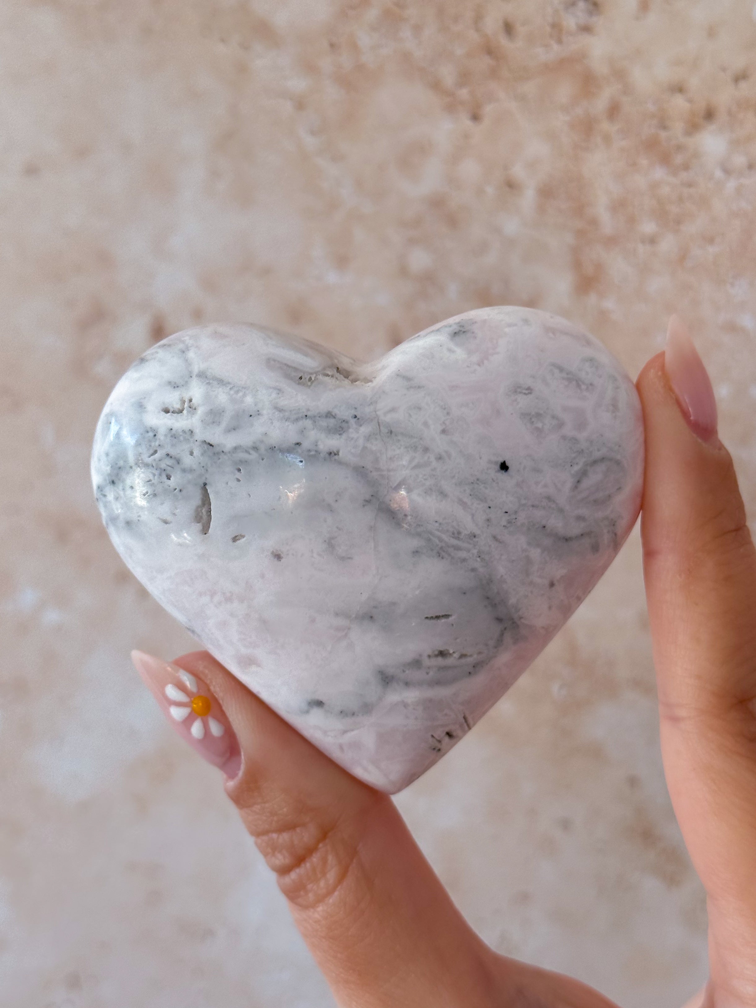Mangano Calcite Heart | Peru