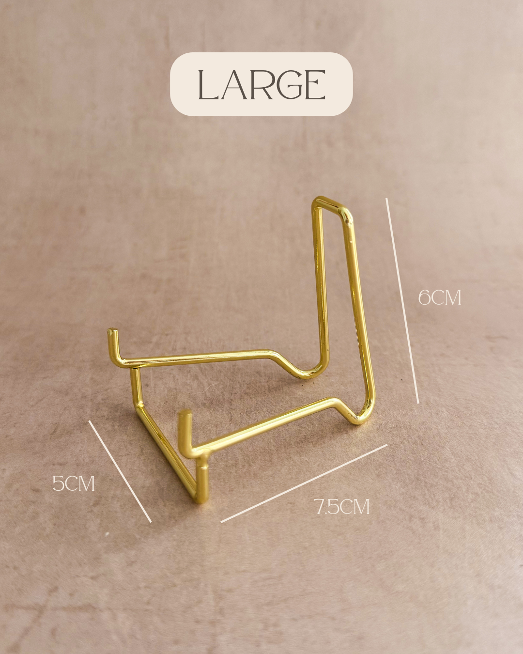 Gold Crystal Stand