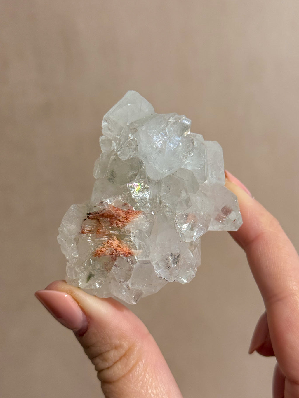 Diamond Apophyllite Cluster | India