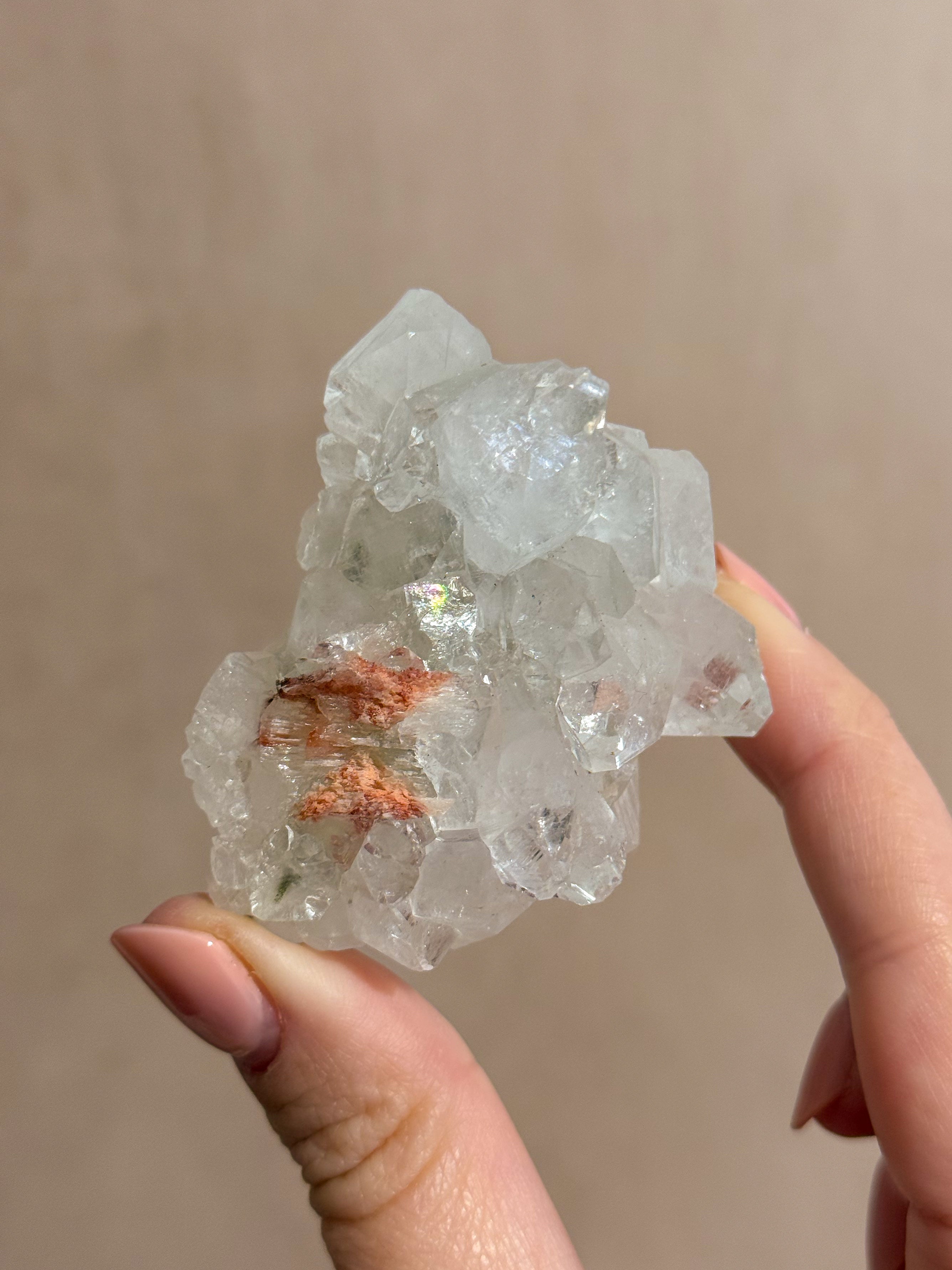 Diamond Apophyllite Cluster | India