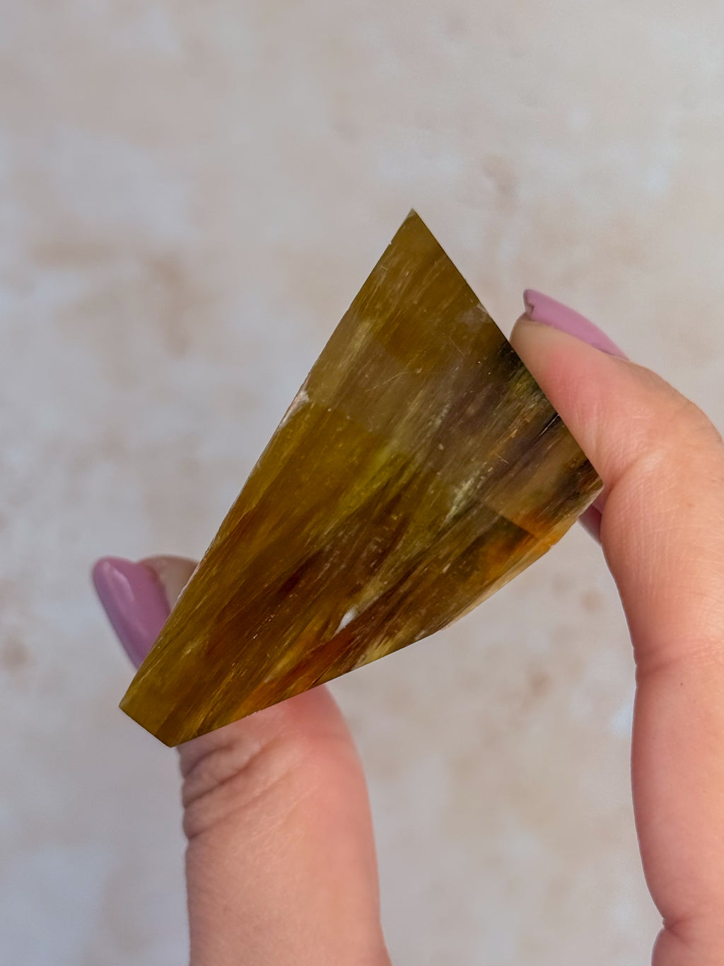 Golden Mica Faceted Freeform A | Brazil