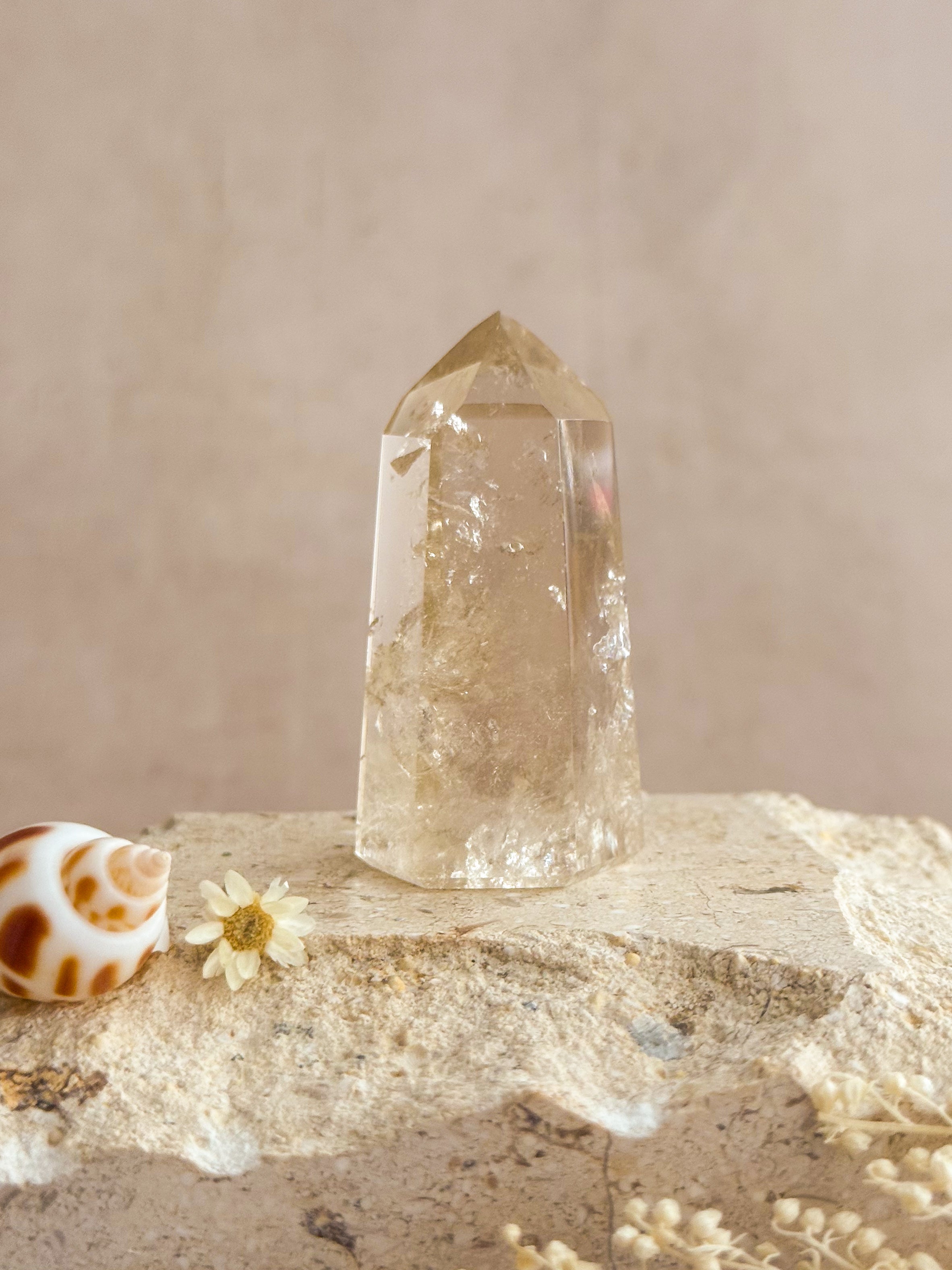 Citrine Point With Rainbows | Madagascar