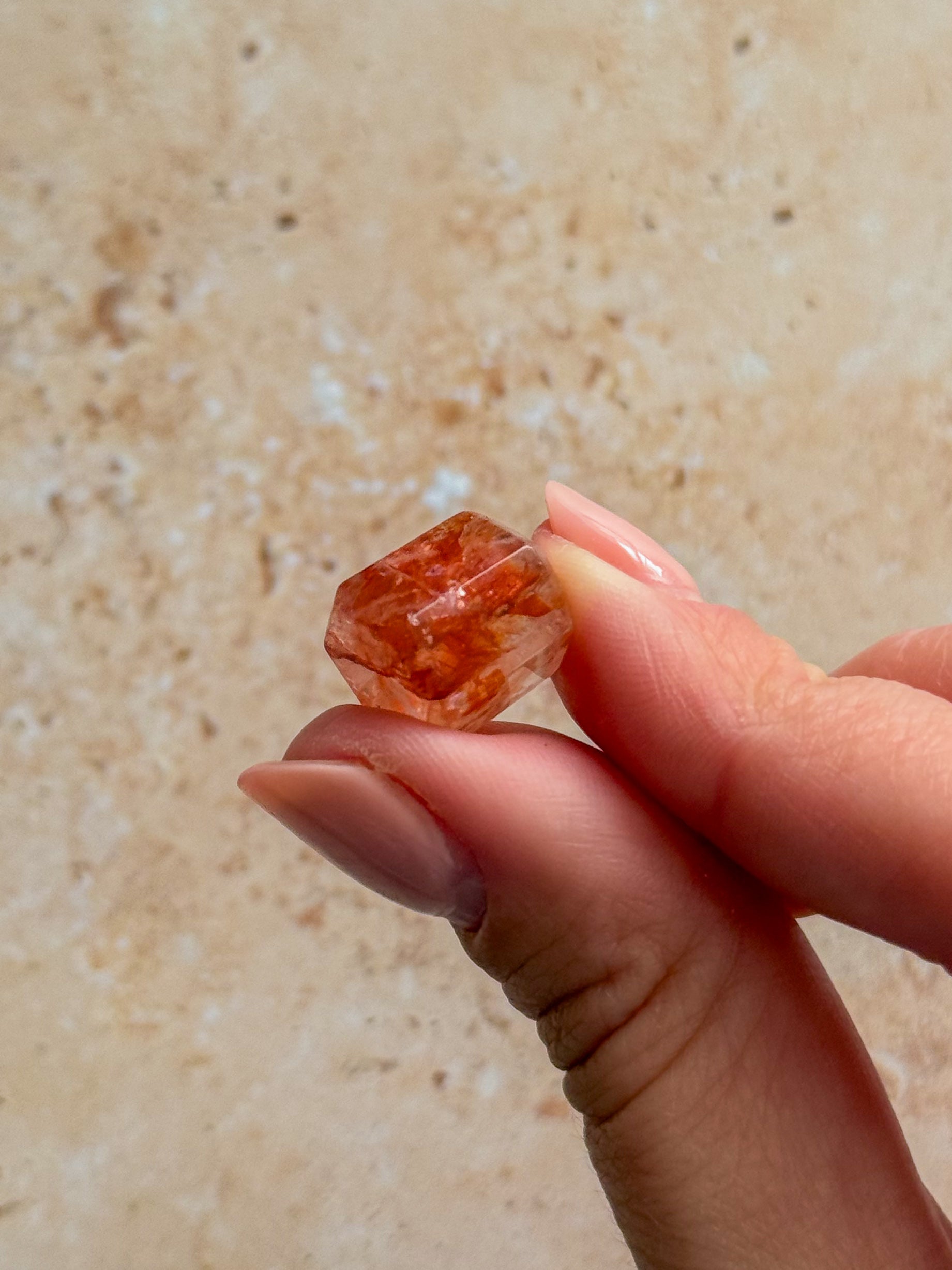 Faceted Hematoid Quartz C | Brazil