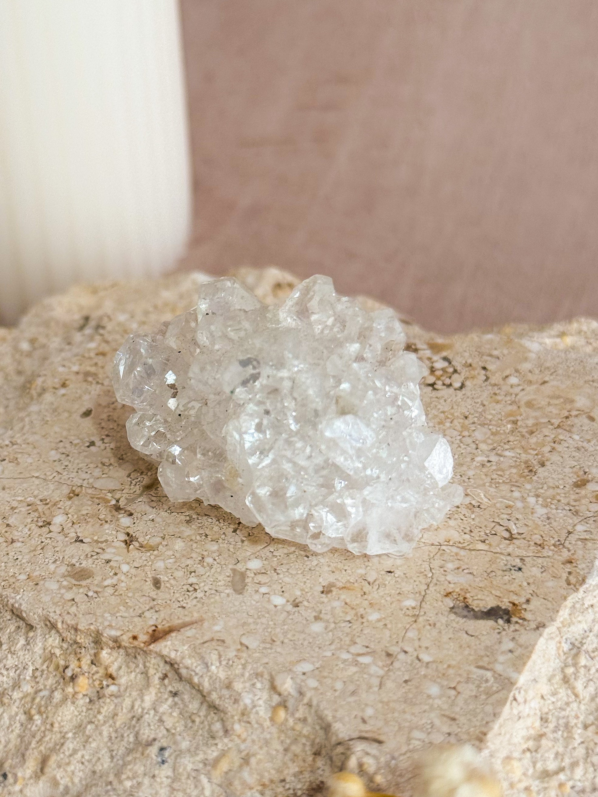 Diamond Apophyllite Cluster A | India