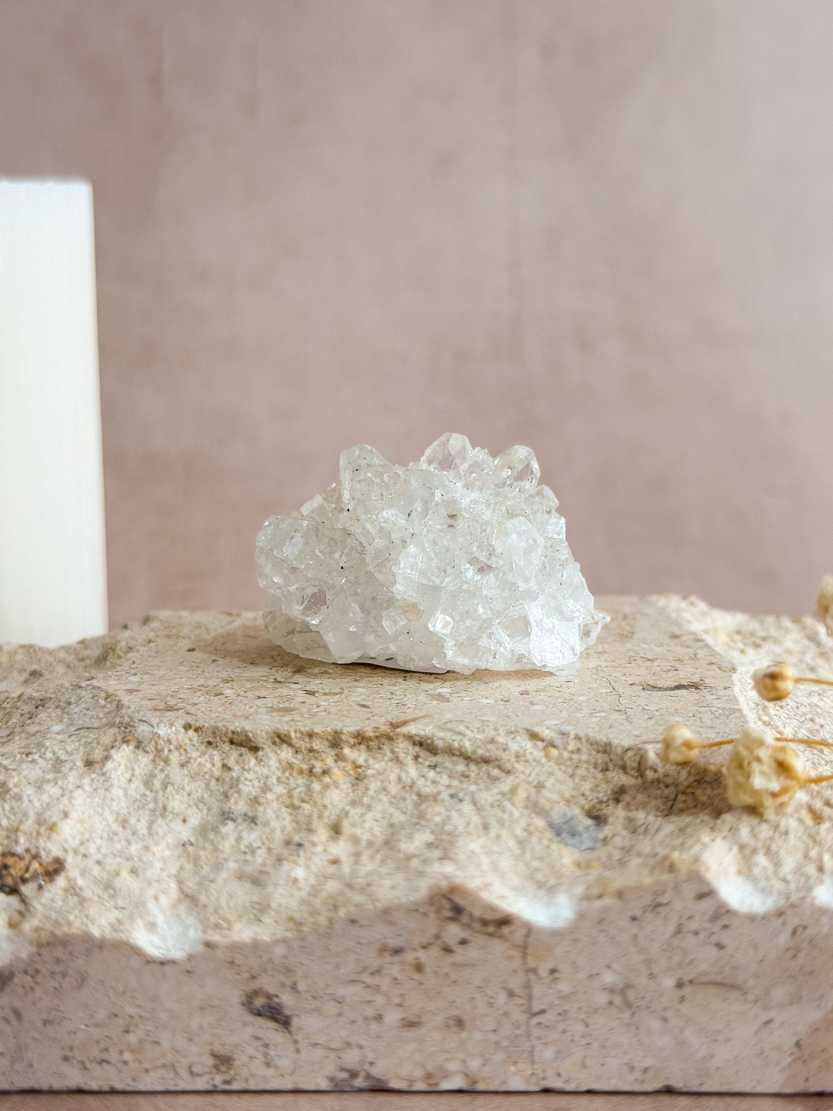 Diamond Apophyllite Cluster A | India