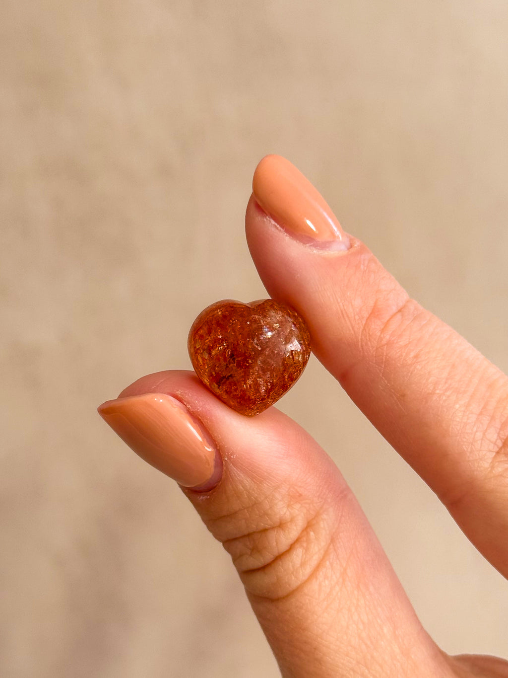 AAA Grade Sunstone Mini Heart | USA