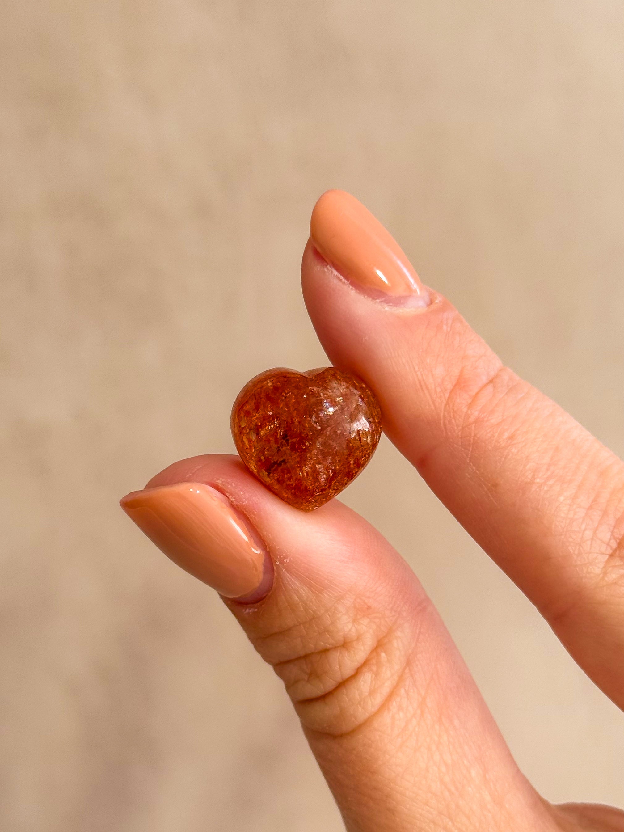 AAA Grade Sunstone Mini Heart | USA