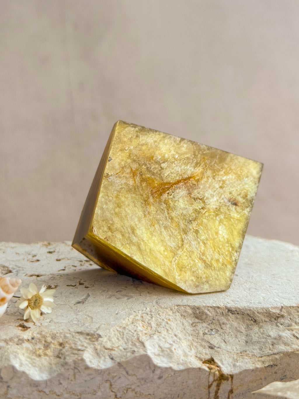 Golden Mica Faceted Freeform A | Brazil