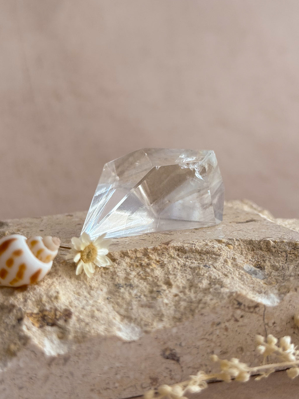 Polished Optical Calcite with Rainbows A | India
