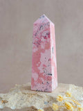 Bubblegum Rhodonite Obelisk | Peru