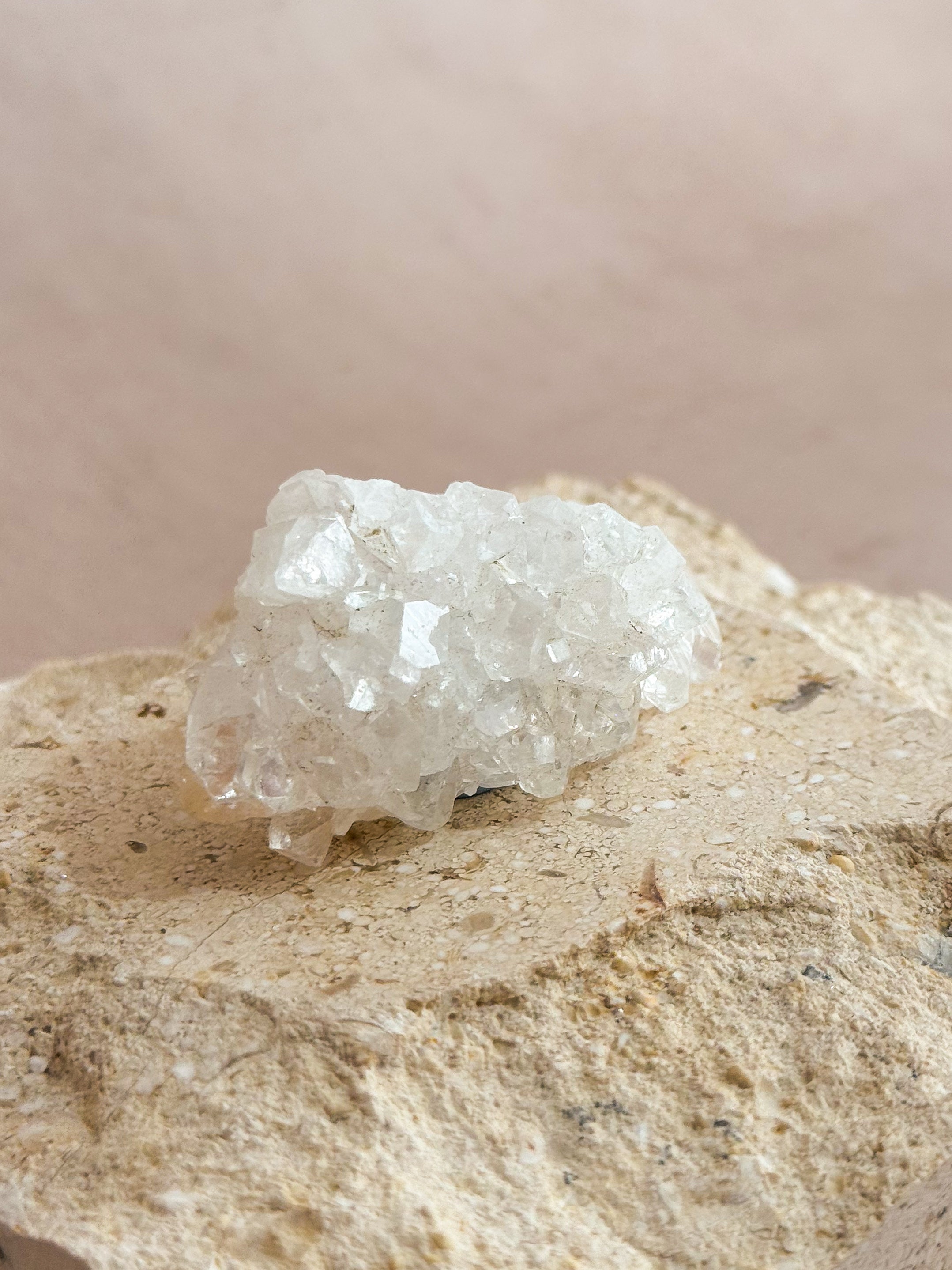 Diamond Apophyllite Cluster B | India