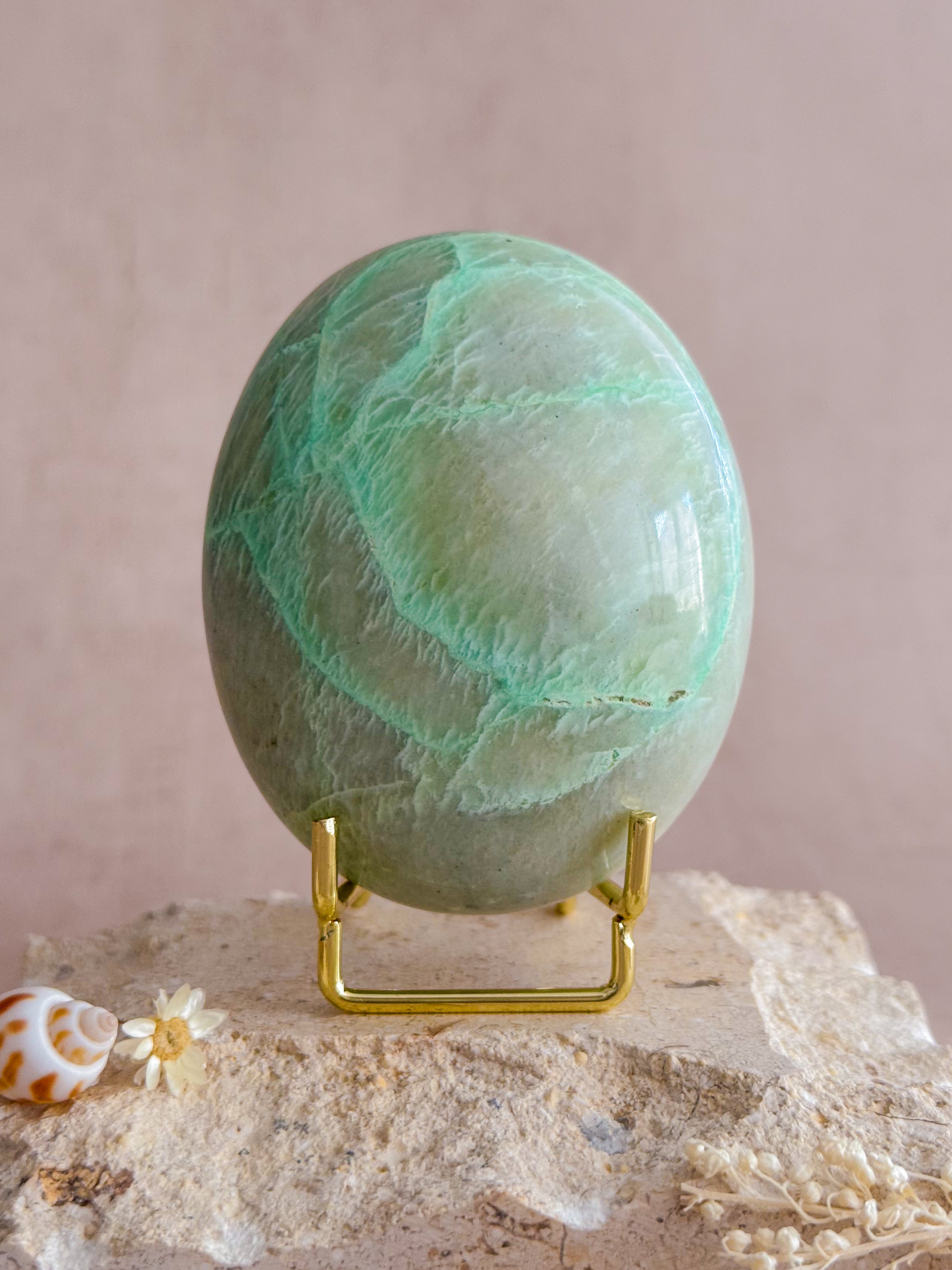 Green Moonstone Galet | Madagascar