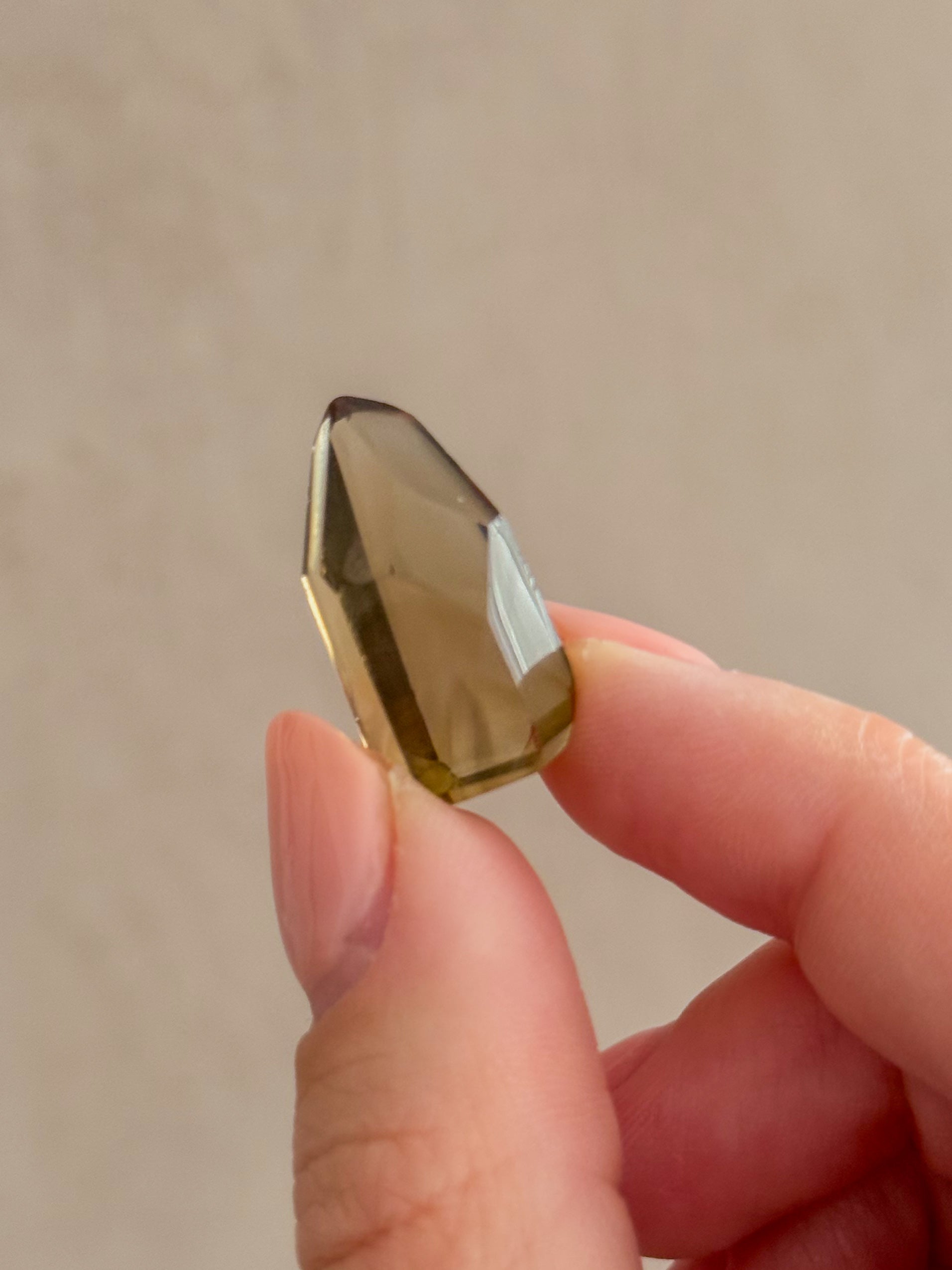 Smoky Natural Citrine Mini Point | Madagascar