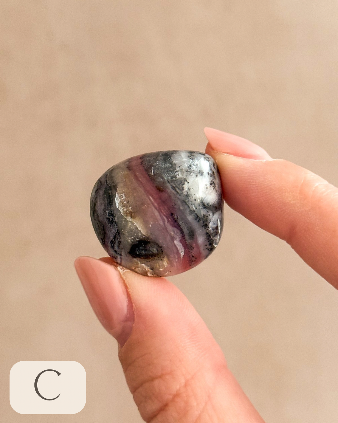 Andean Rose Opal Tumbles | Peru