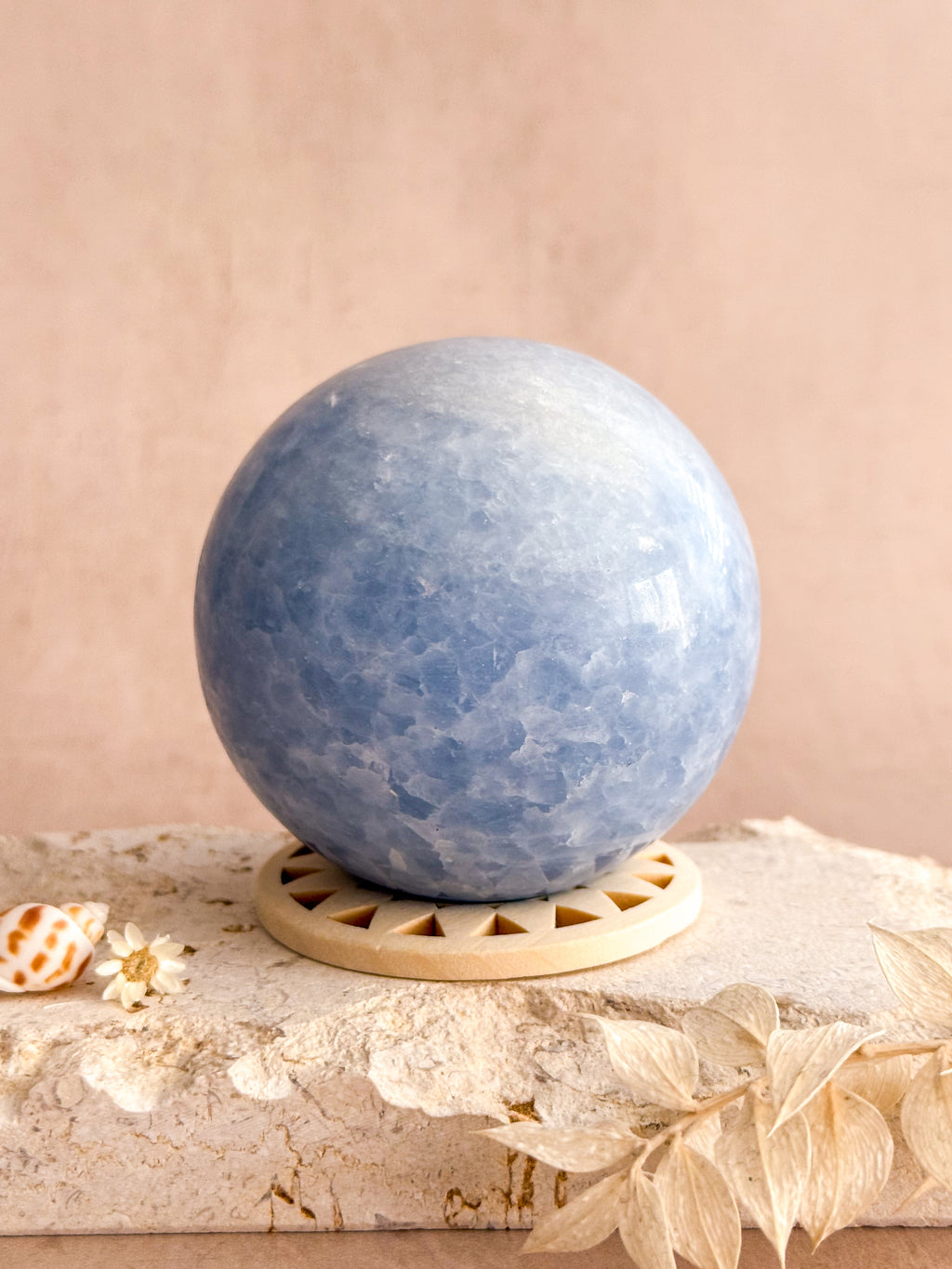 Blue Calcite Sphere | Madagascar
