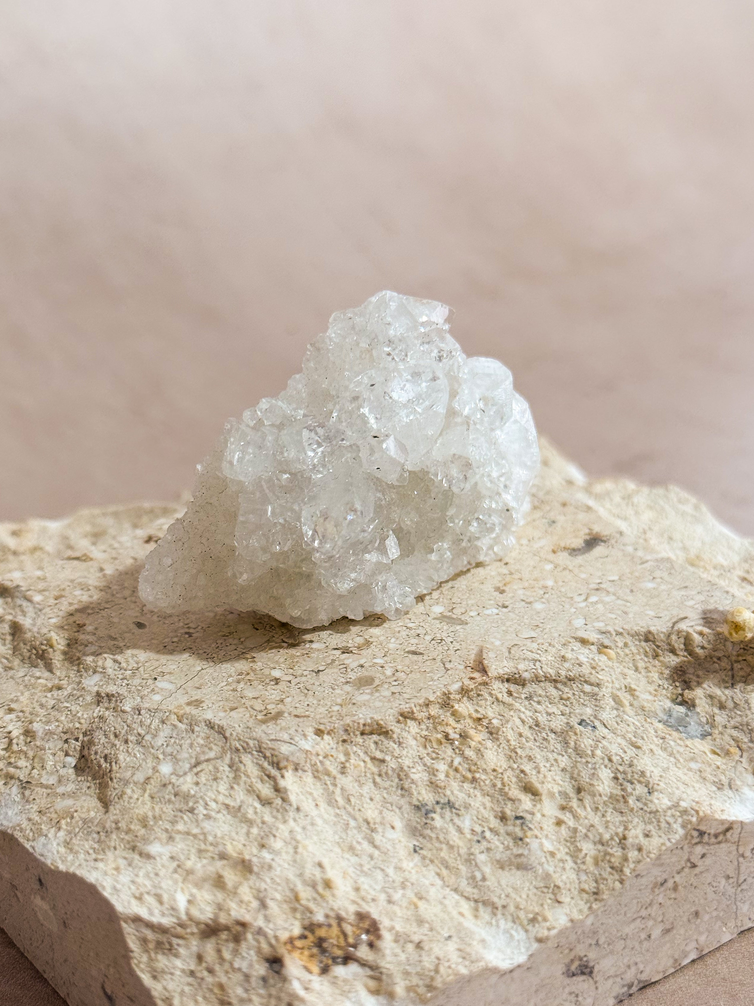 Diamond Apophyllite Cluster A | India