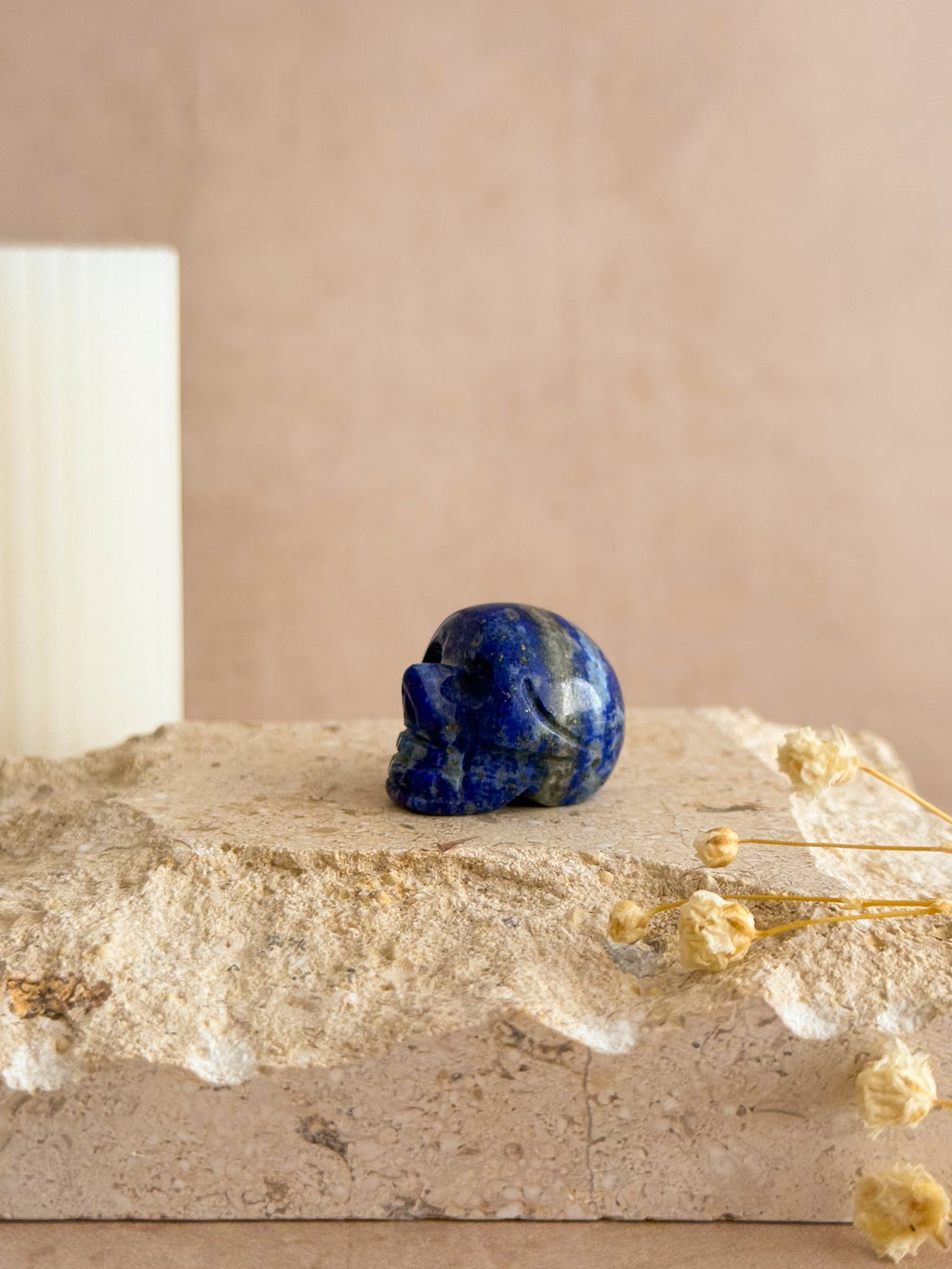 Lapis Lazuli Mini Skull Carving | Pakistan
