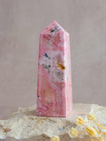 Bubblegum Rhodonite Obelisk | Peru