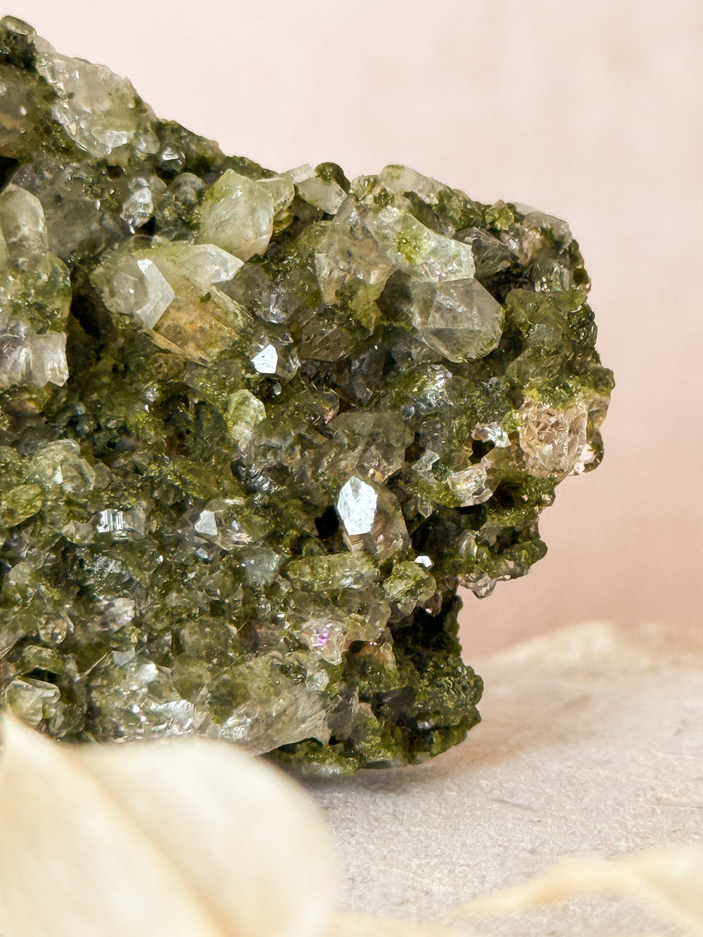 Forest Epidote in Quartz | Turkey