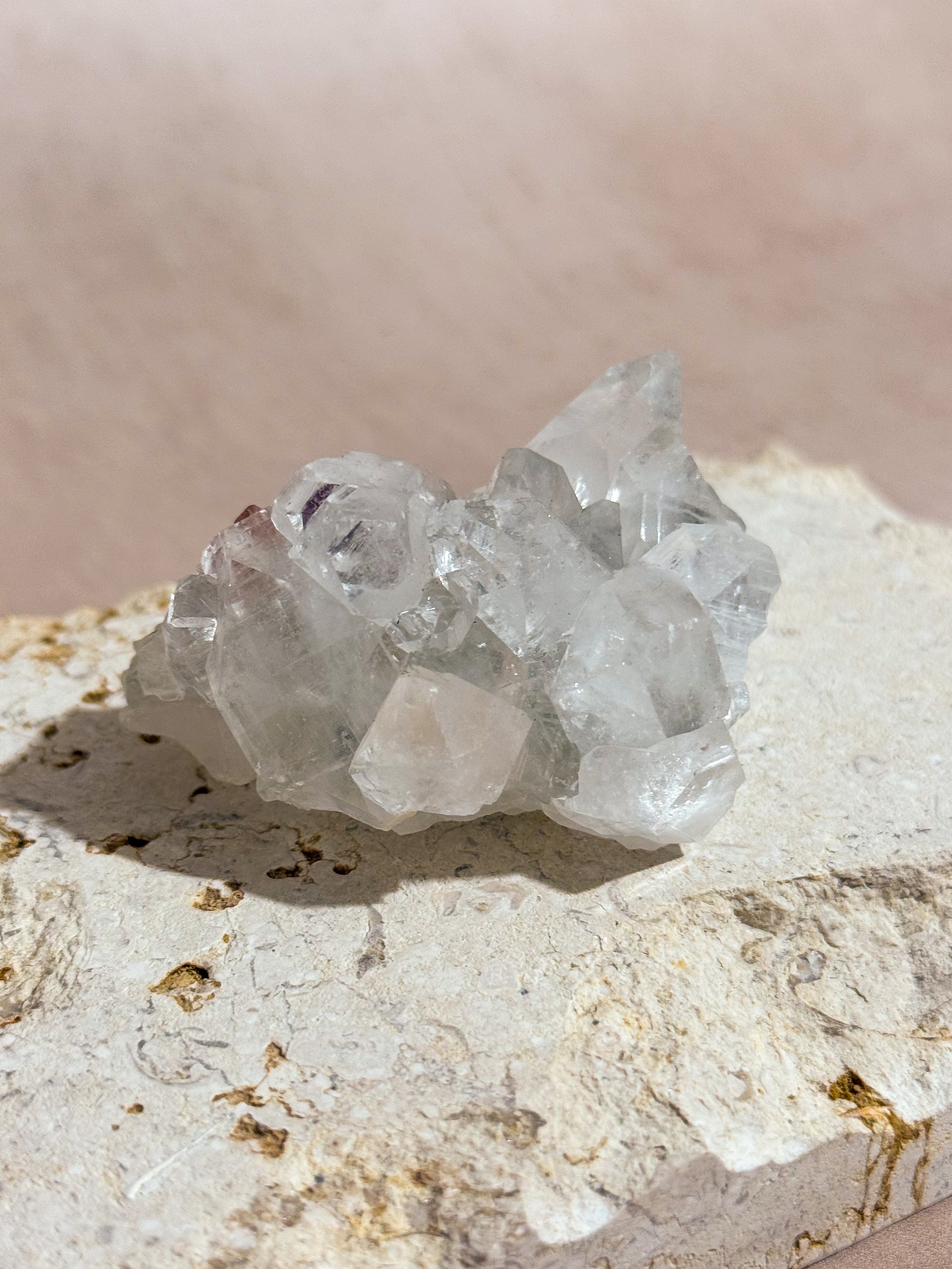Diamond Apophyllite Cluster | India