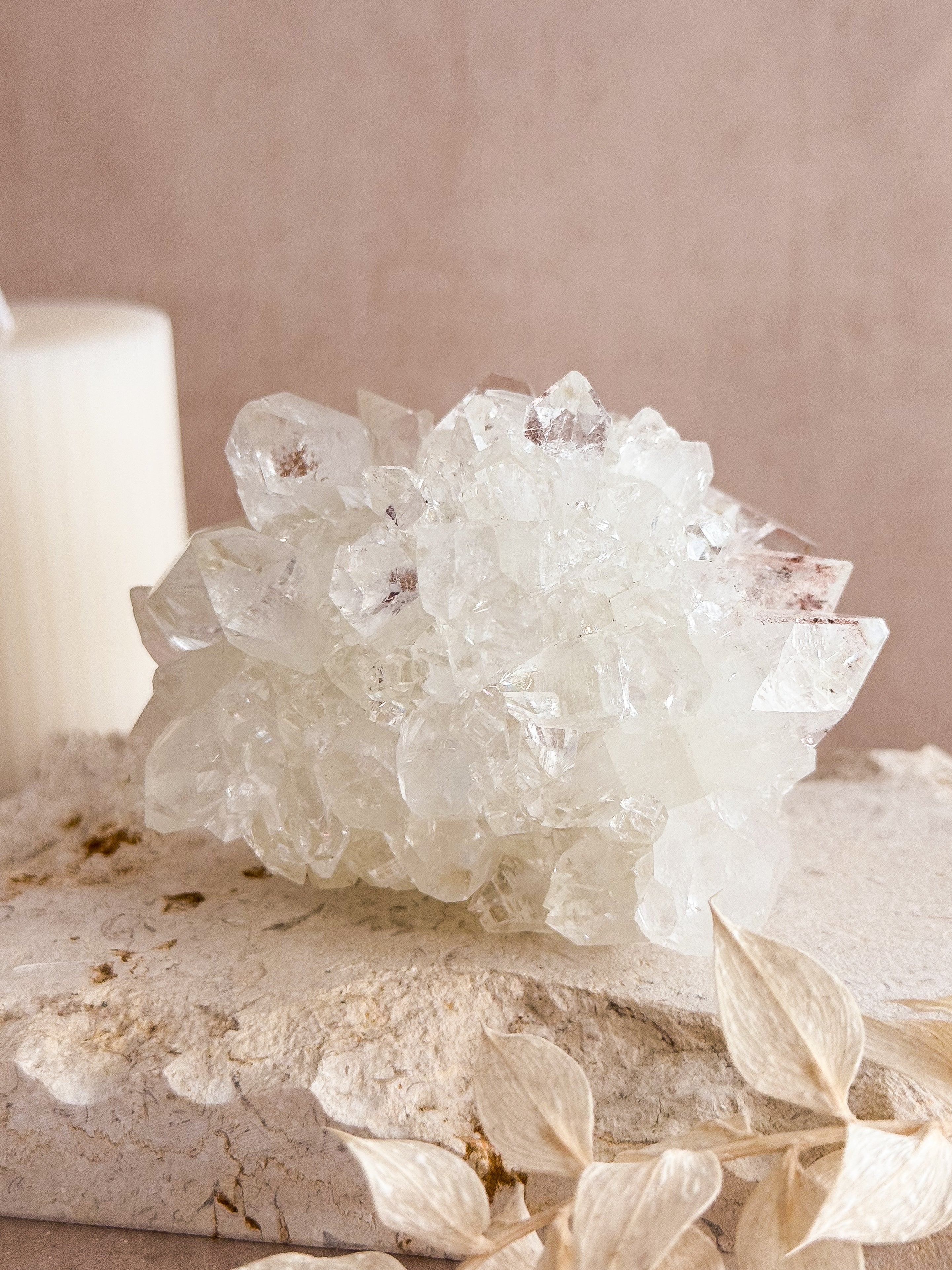 Diamond Apophyllite Cluster | India