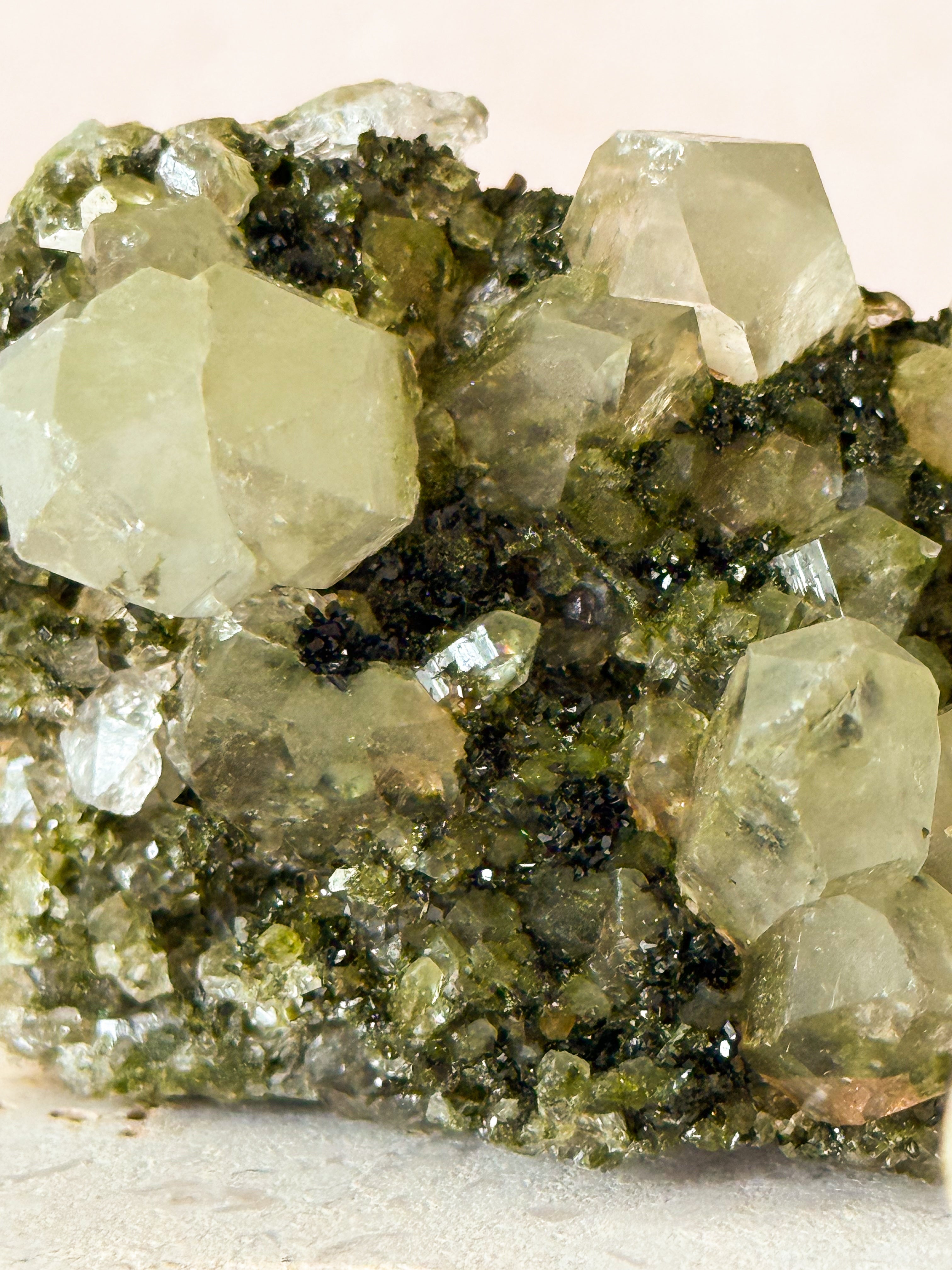 Forest Epidote in Quartz | Turkey