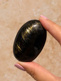 Golden Sheen Obsidian Palmstone B | Mexico